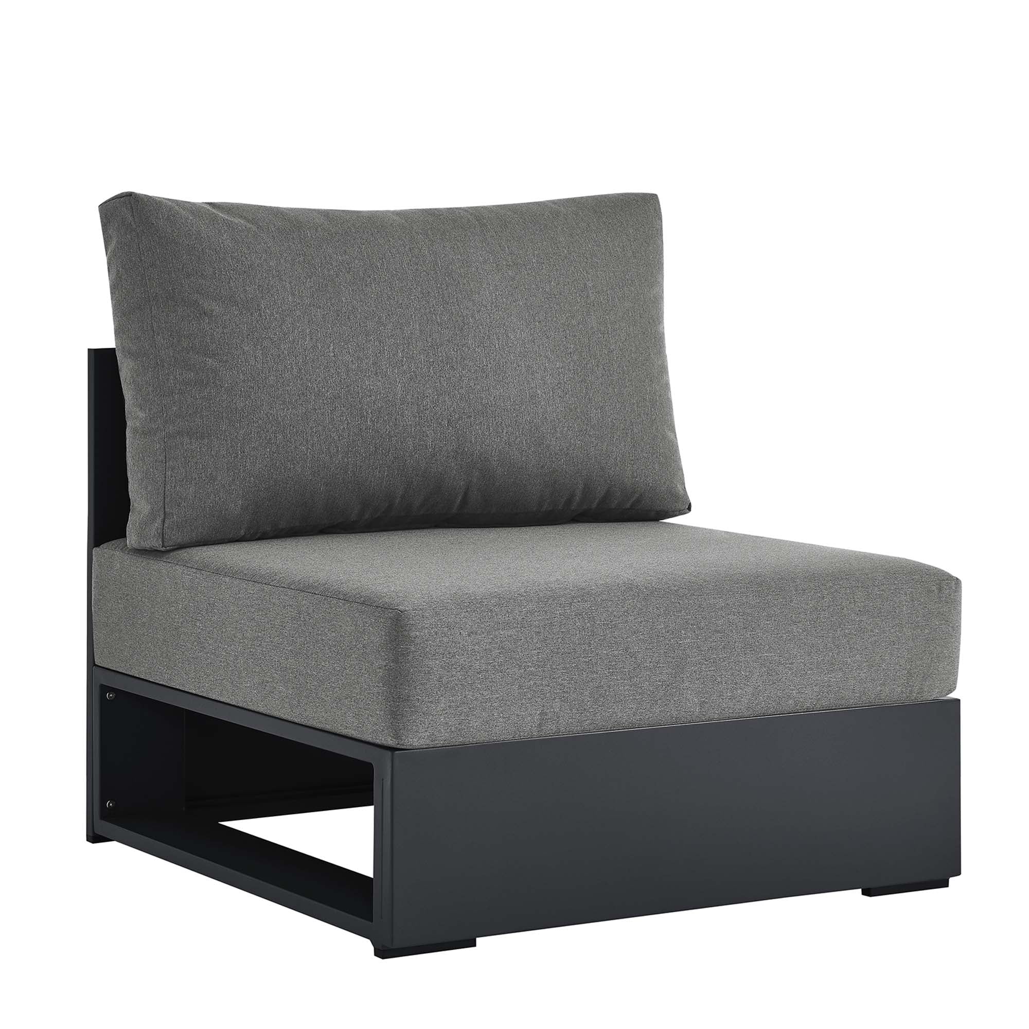 Modway Tahoe Outdoor Patio Powder-Coated Aluminum Modular Armless Chair