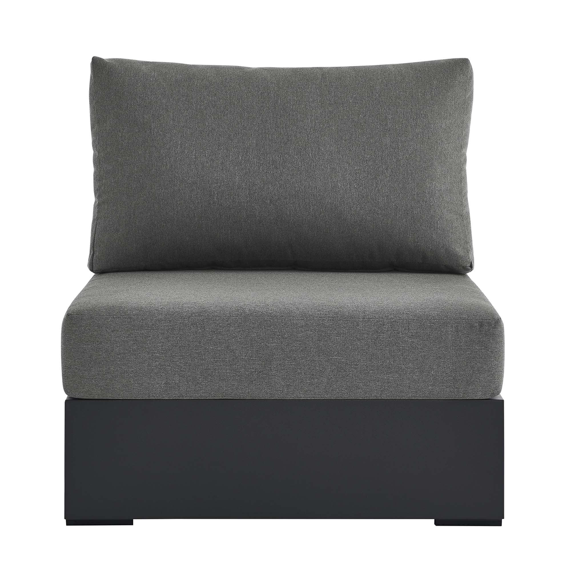 Modway Tahoe Outdoor Patio Powder-Coated Aluminum Modular Armless Chair