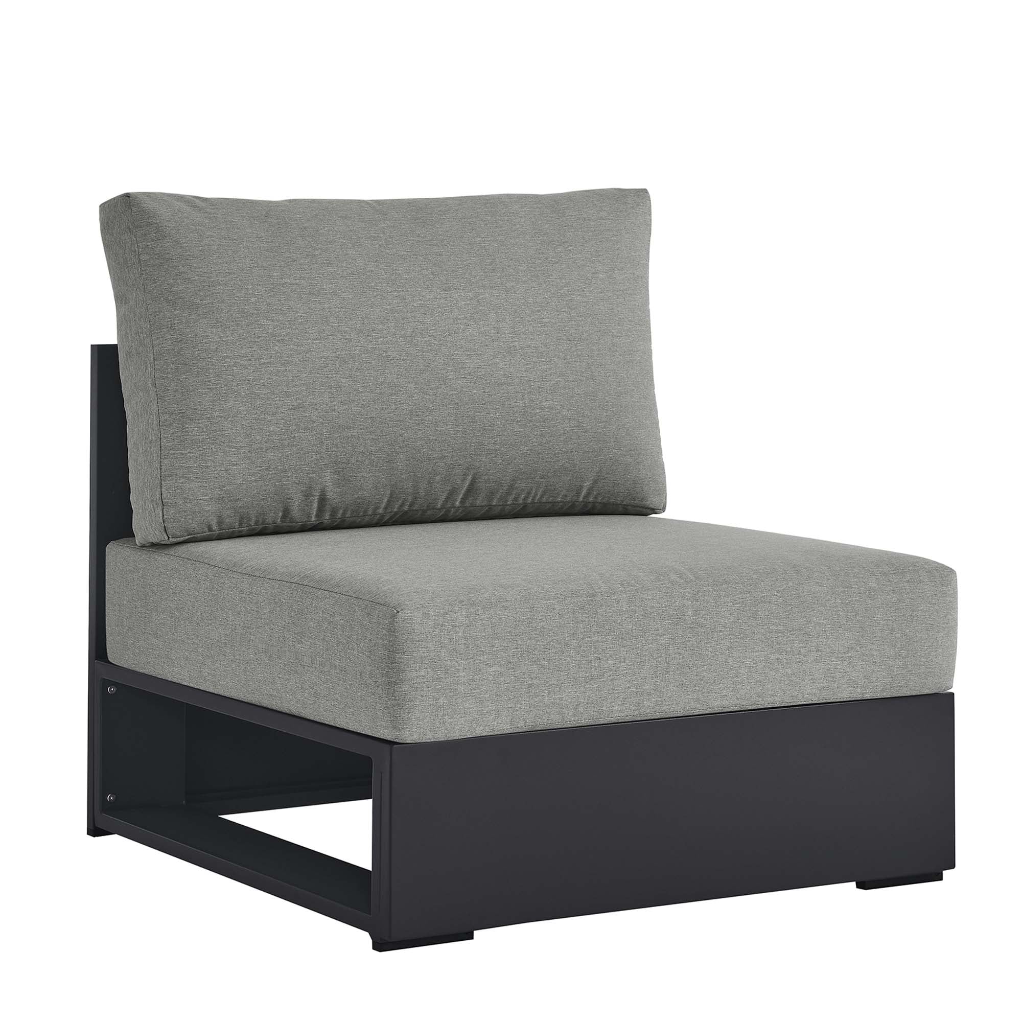 Modway Tahoe Outdoor Patio Powder-Coated Aluminum Modular Armless Chair