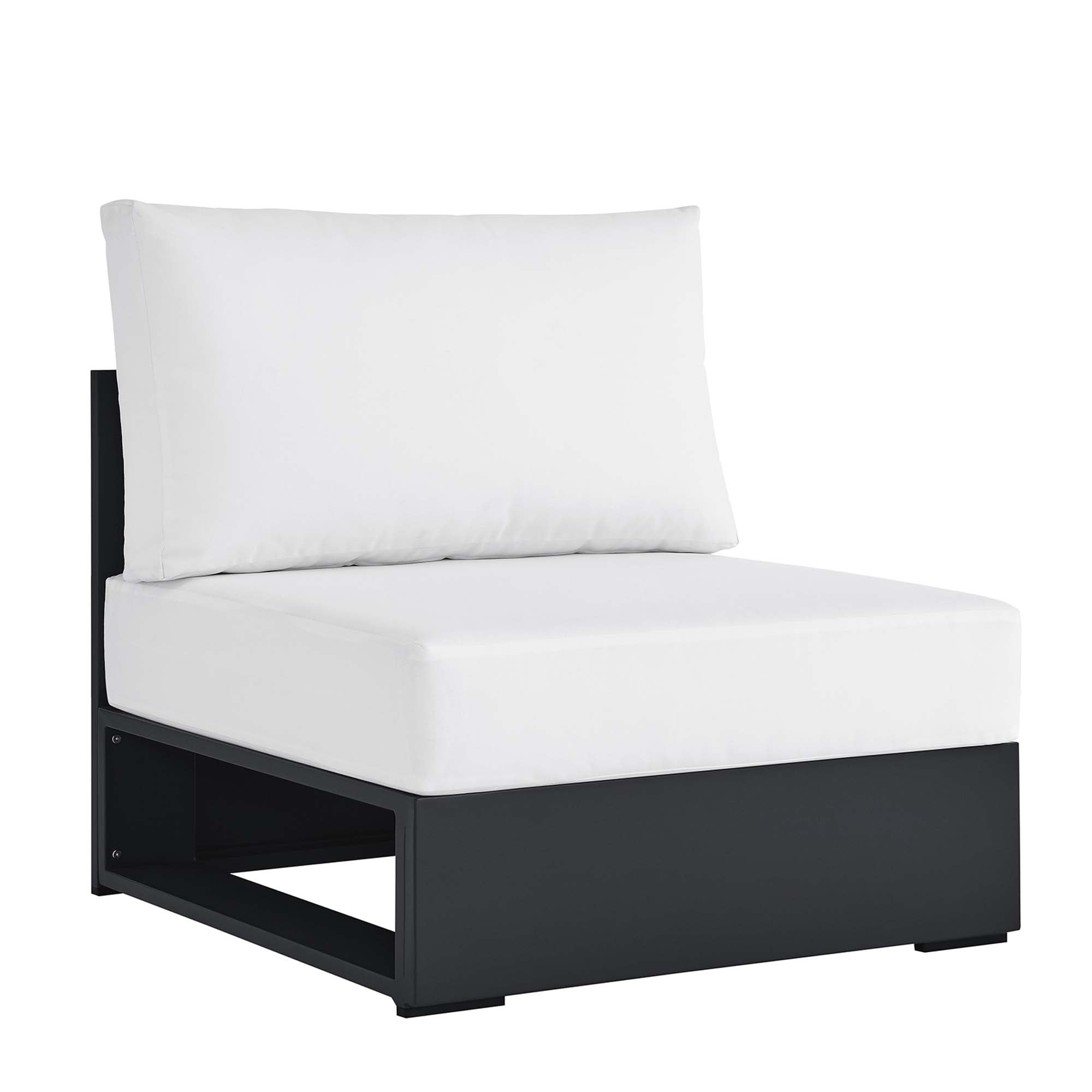 Modway Tahoe Outdoor Patio Powder-Coated Aluminum Modular Armless Chair