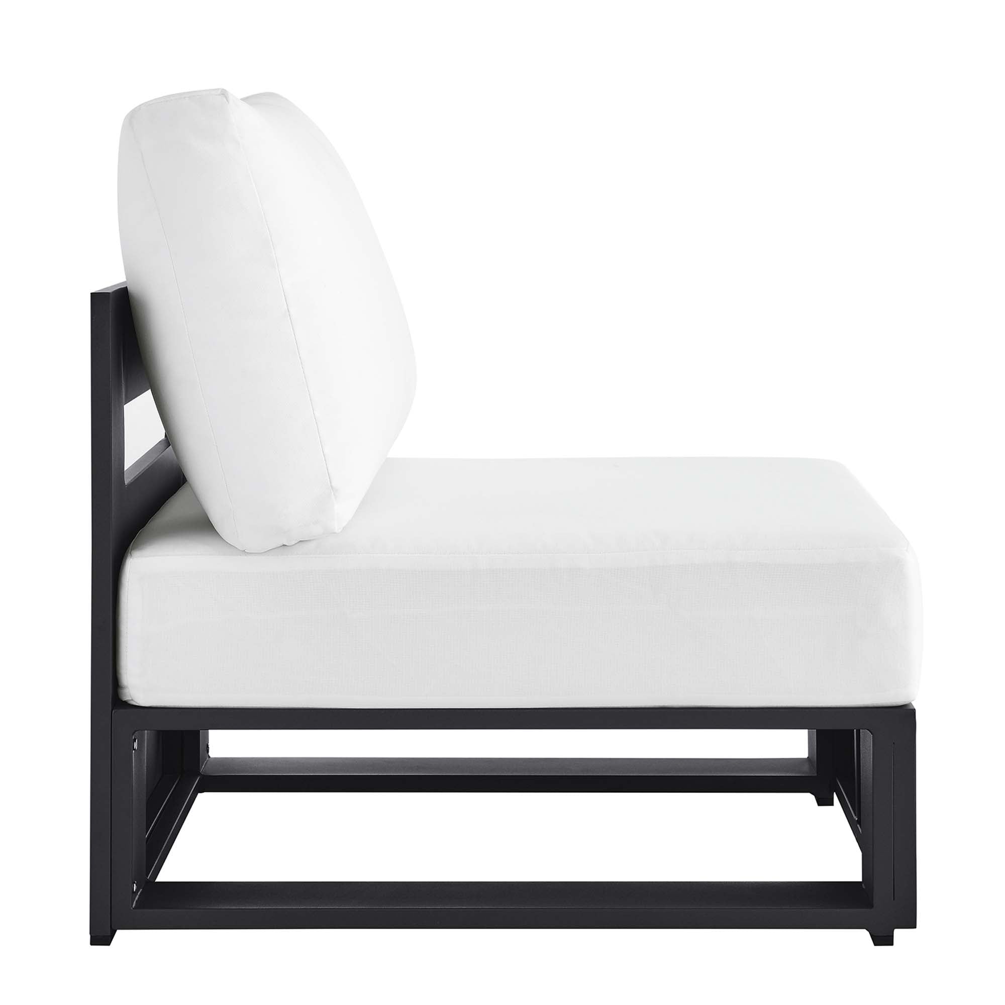 Modway Tahoe Outdoor Patio Powder-Coated Aluminum Modular Armless Chair