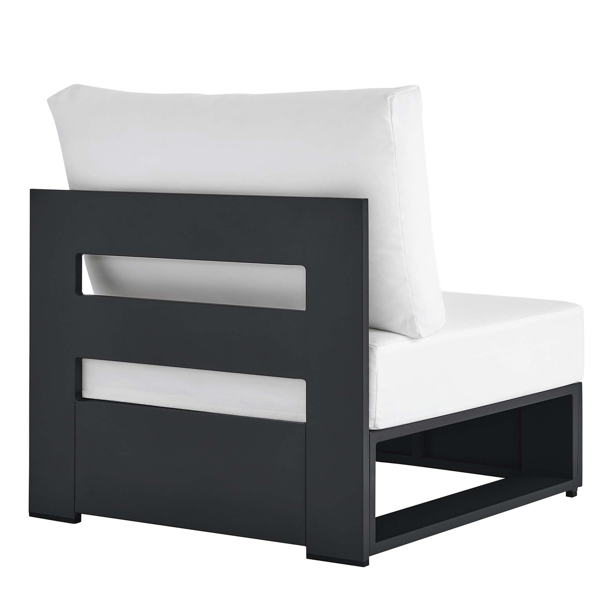 Modway Tahoe Outdoor Patio Powder-Coated Aluminum Modular Armless Chair