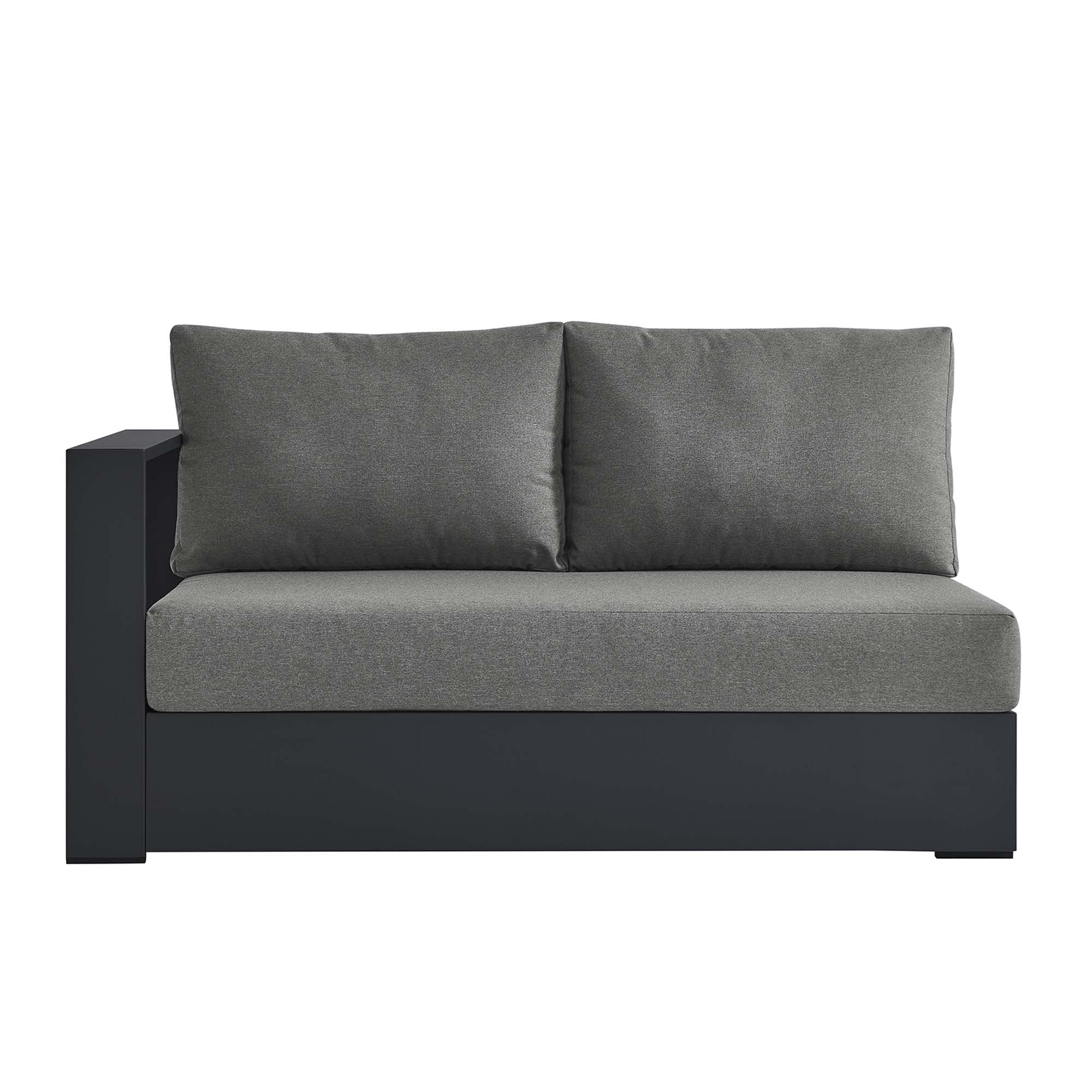 Modway Tahoe Outdoor Patio Powder-Coated Aluminum Modular Left-Facing Loveseat