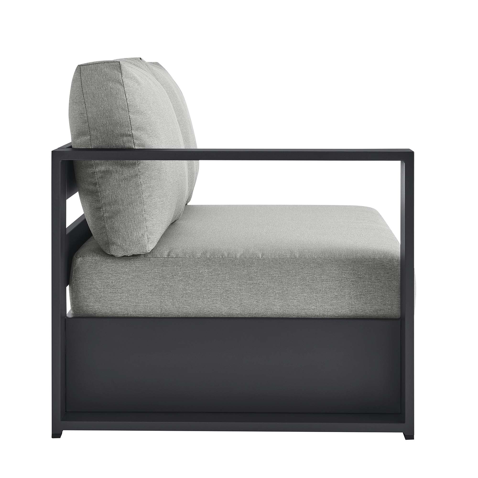 Modway Tahoe Outdoor Patio Powder-Coated Aluminum Modular Left-Facing Loveseat