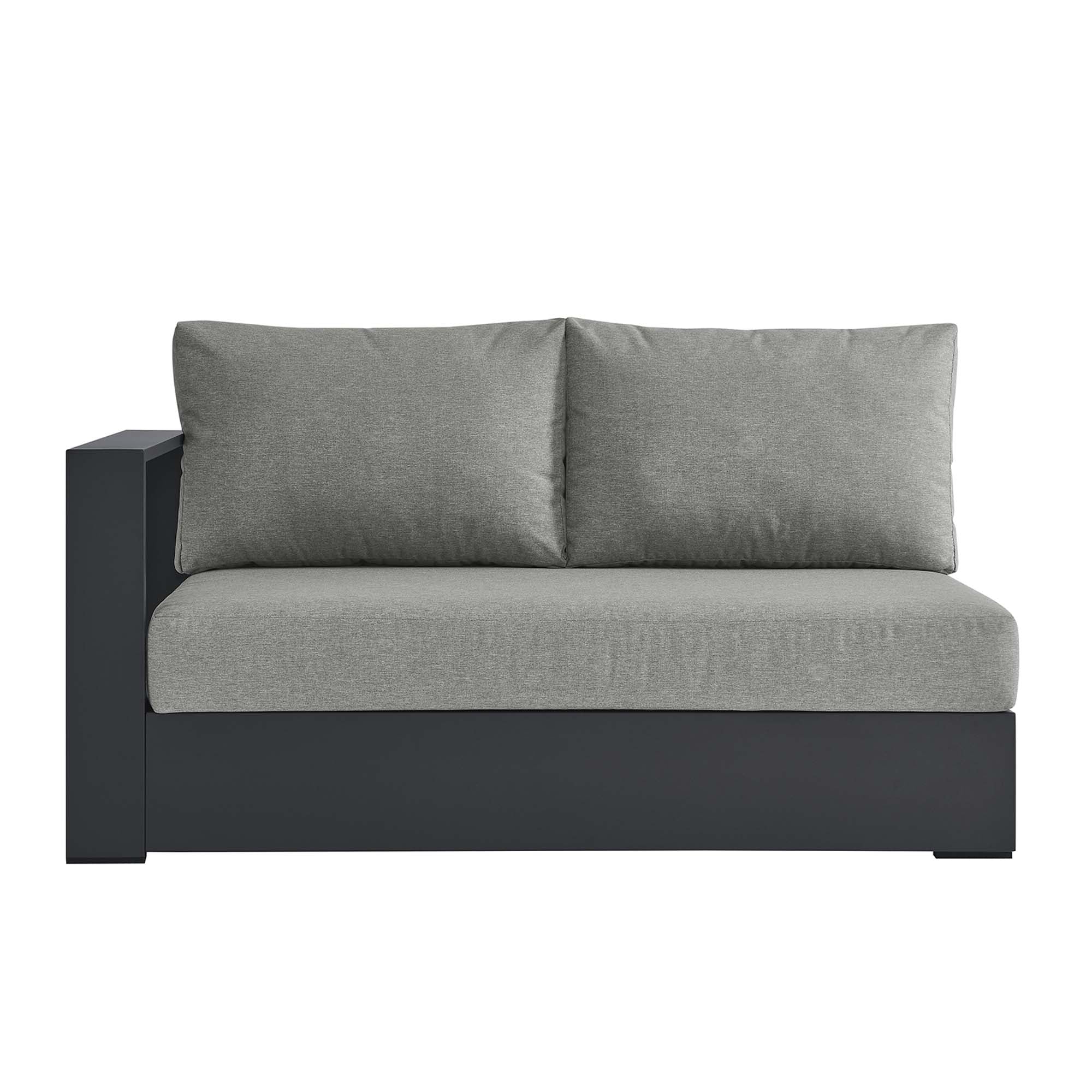 Modway Tahoe Outdoor Patio Powder-Coated Aluminum Modular Left-Facing Loveseat