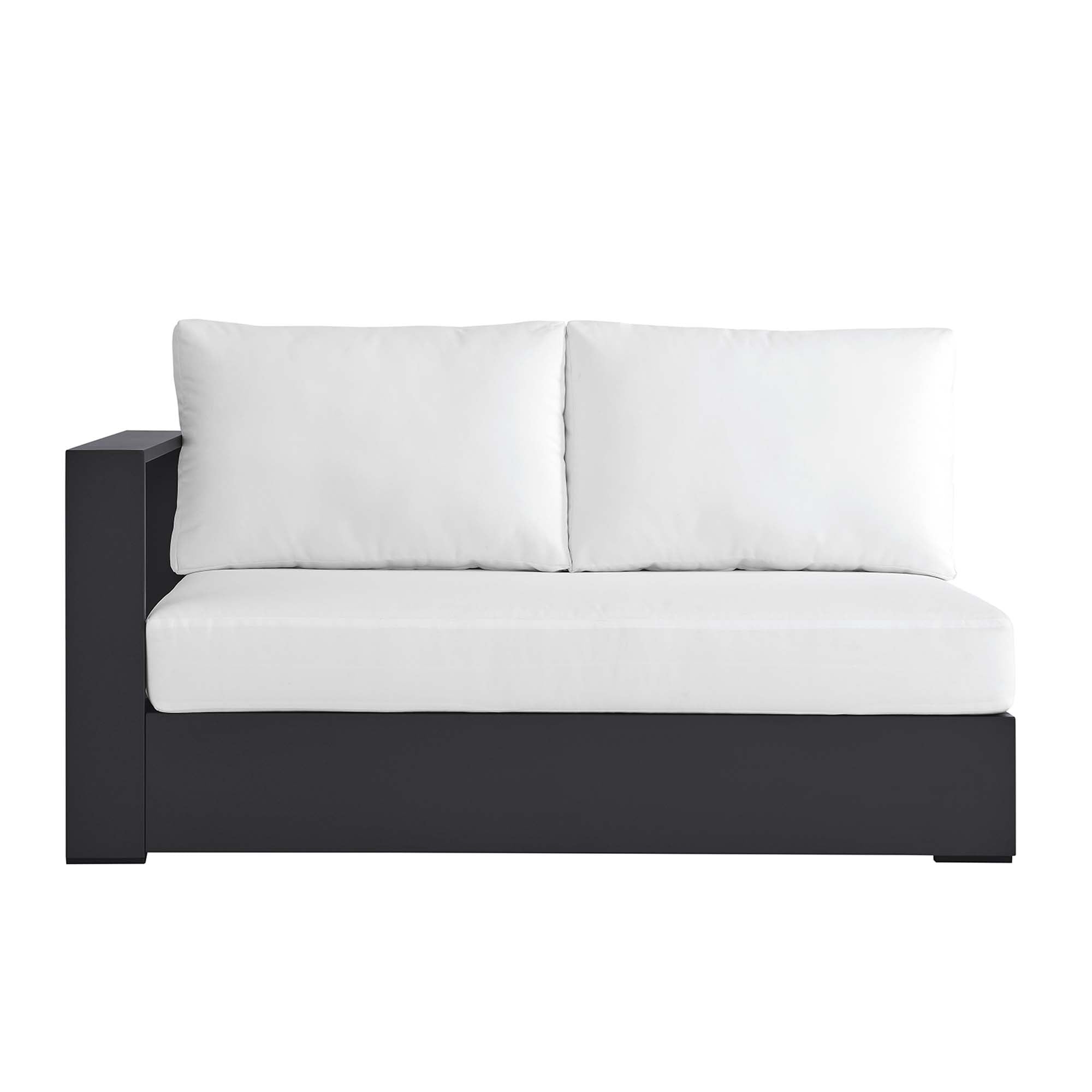 Modway Tahoe Outdoor Patio Powder-Coated Aluminum Modular Left-Facing Loveseat