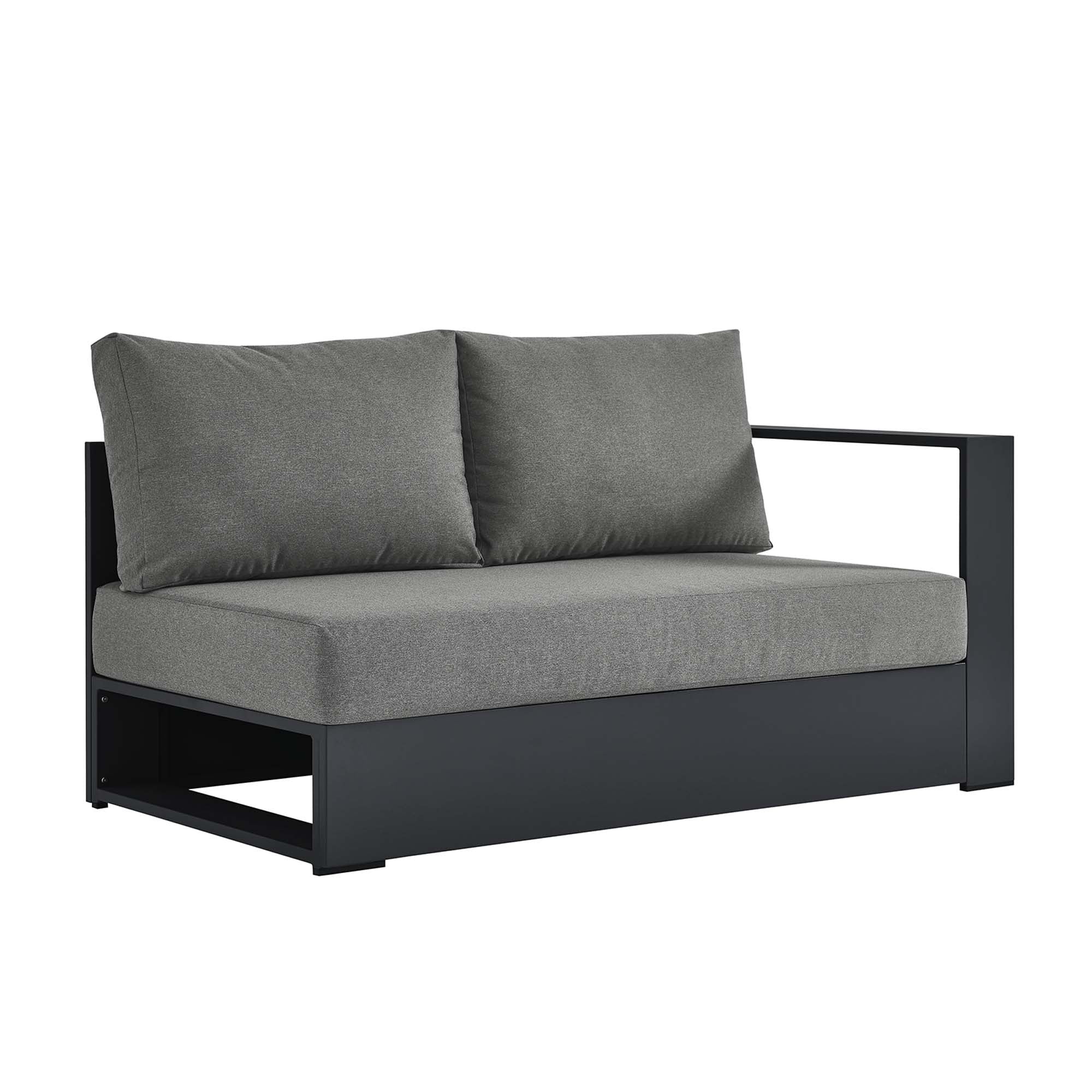 Modway Tahoe Outdoor Patio Powder-Coated Aluminum Modular Right-Facing Loveseat