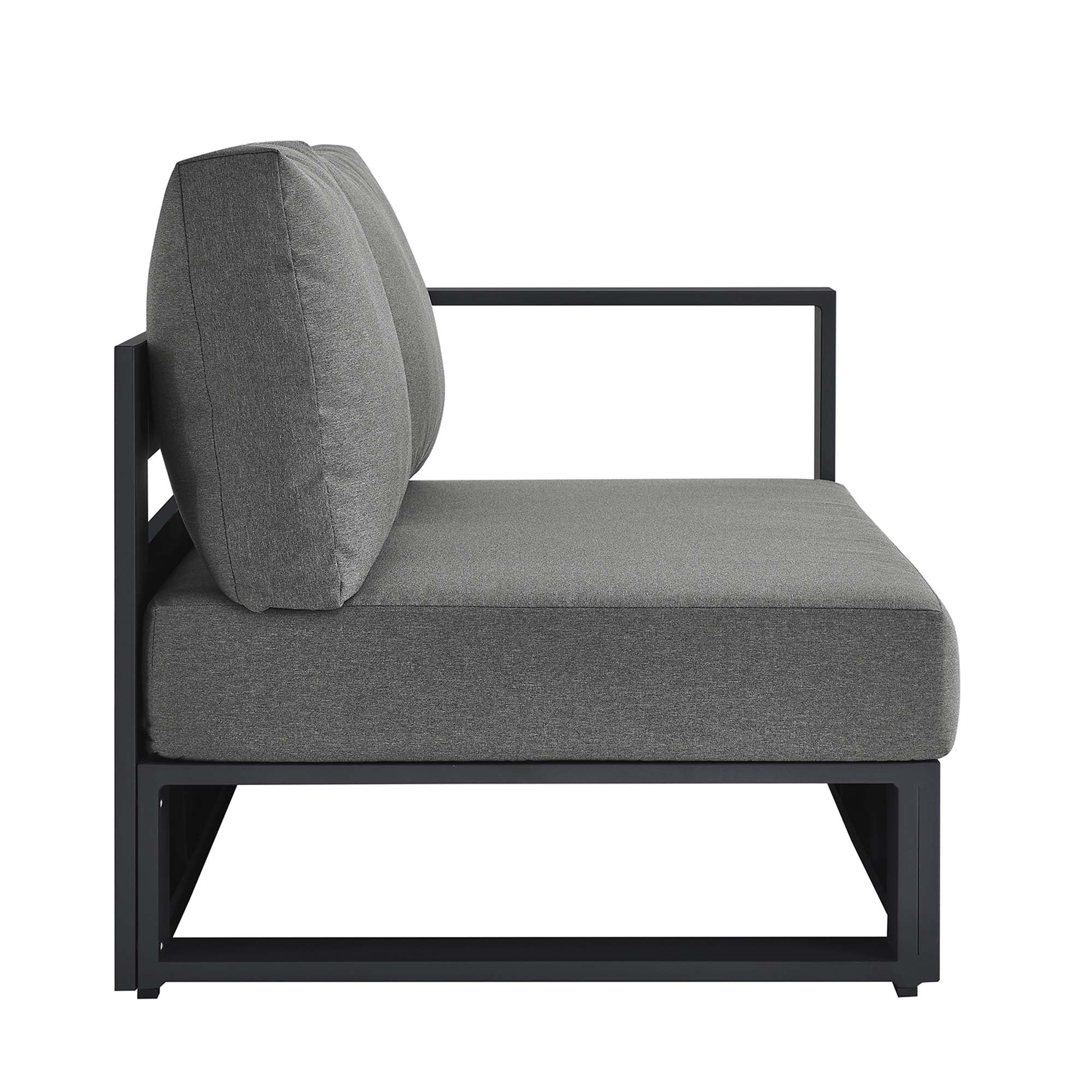 Modway Tahoe Outdoor Patio Powder-Coated Aluminum Modular Right-Facing Loveseat