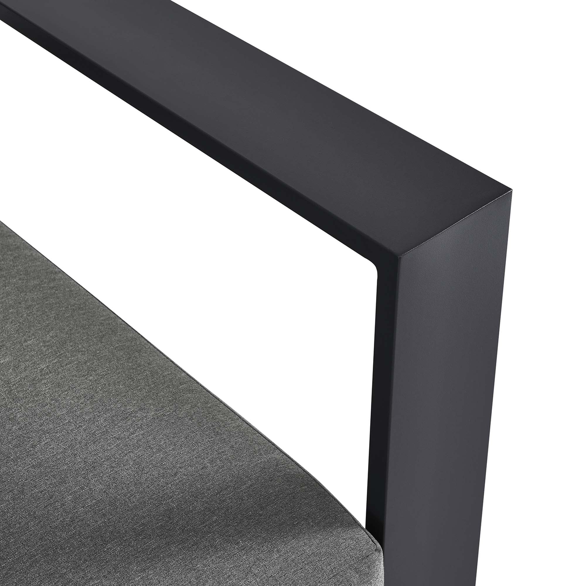 Modway Tahoe Outdoor Patio Powder-Coated Aluminum Modular Right-Facing Loveseat
