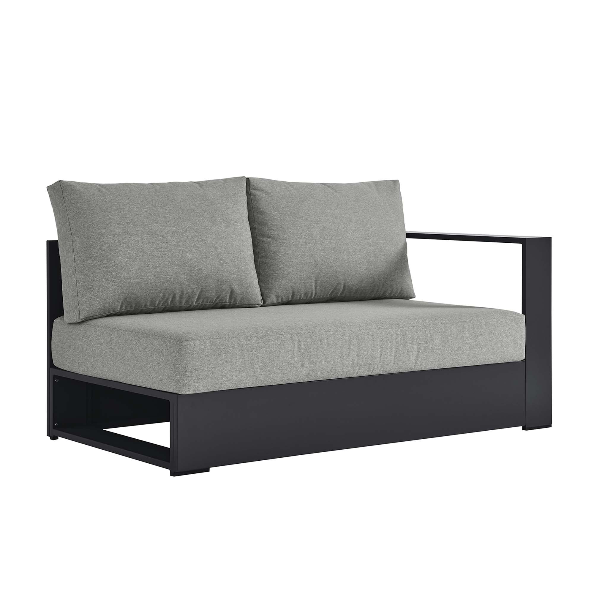 Modway Tahoe Outdoor Patio Powder-Coated Aluminum Modular Right-Facing Loveseat