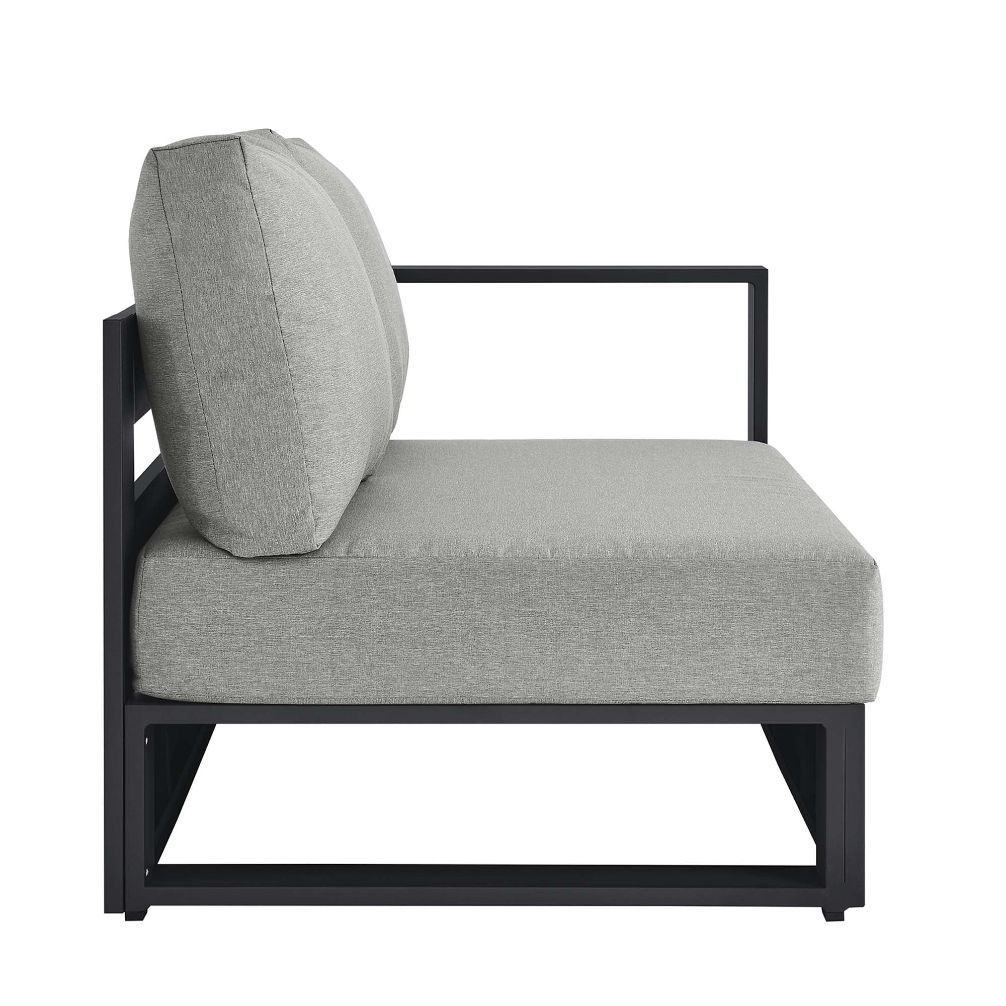 Modway Tahoe Outdoor Patio Powder-Coated Aluminum Modular Right-Facing Loveseat