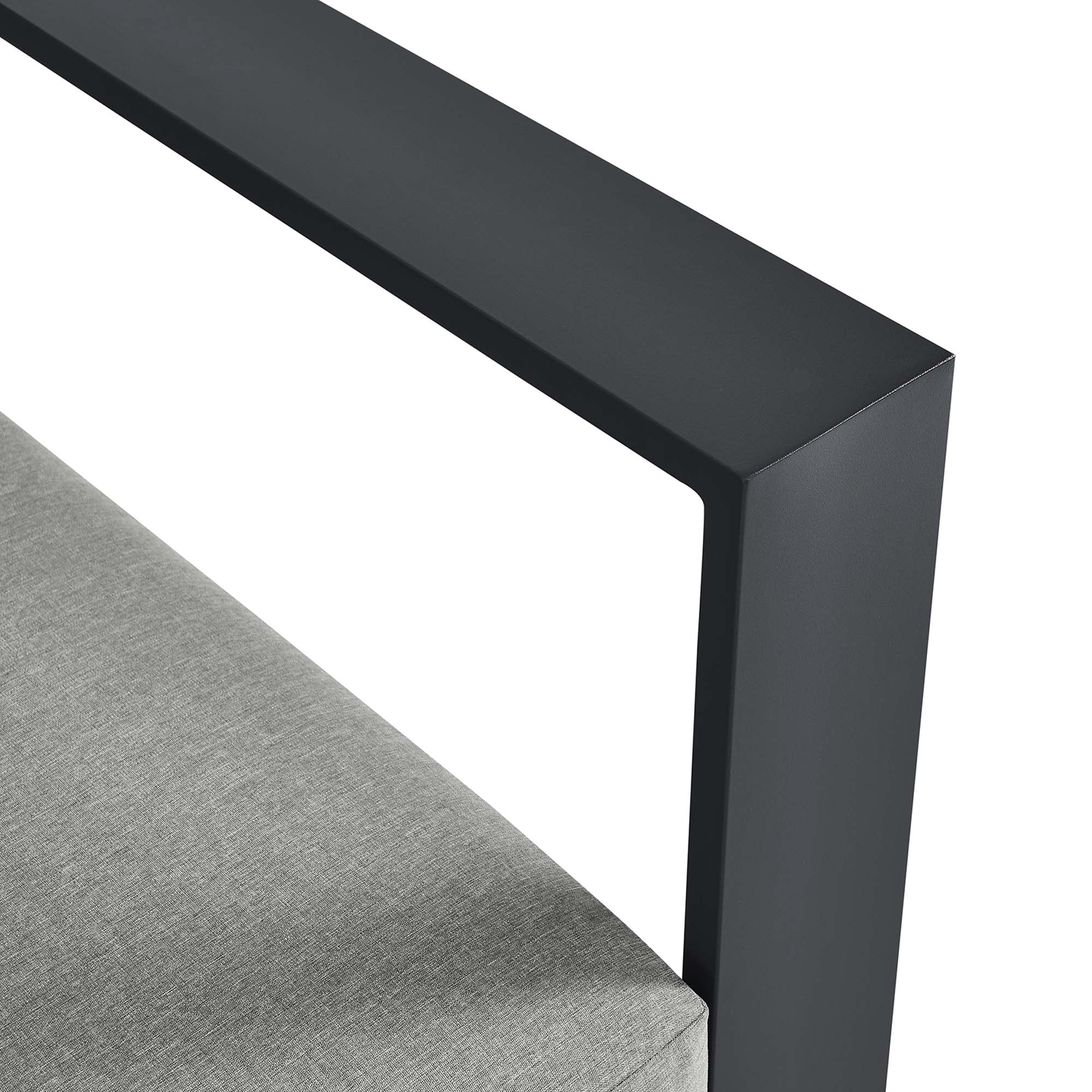 Modway Tahoe Outdoor Patio Powder-Coated Aluminum Modular Right-Facing Loveseat