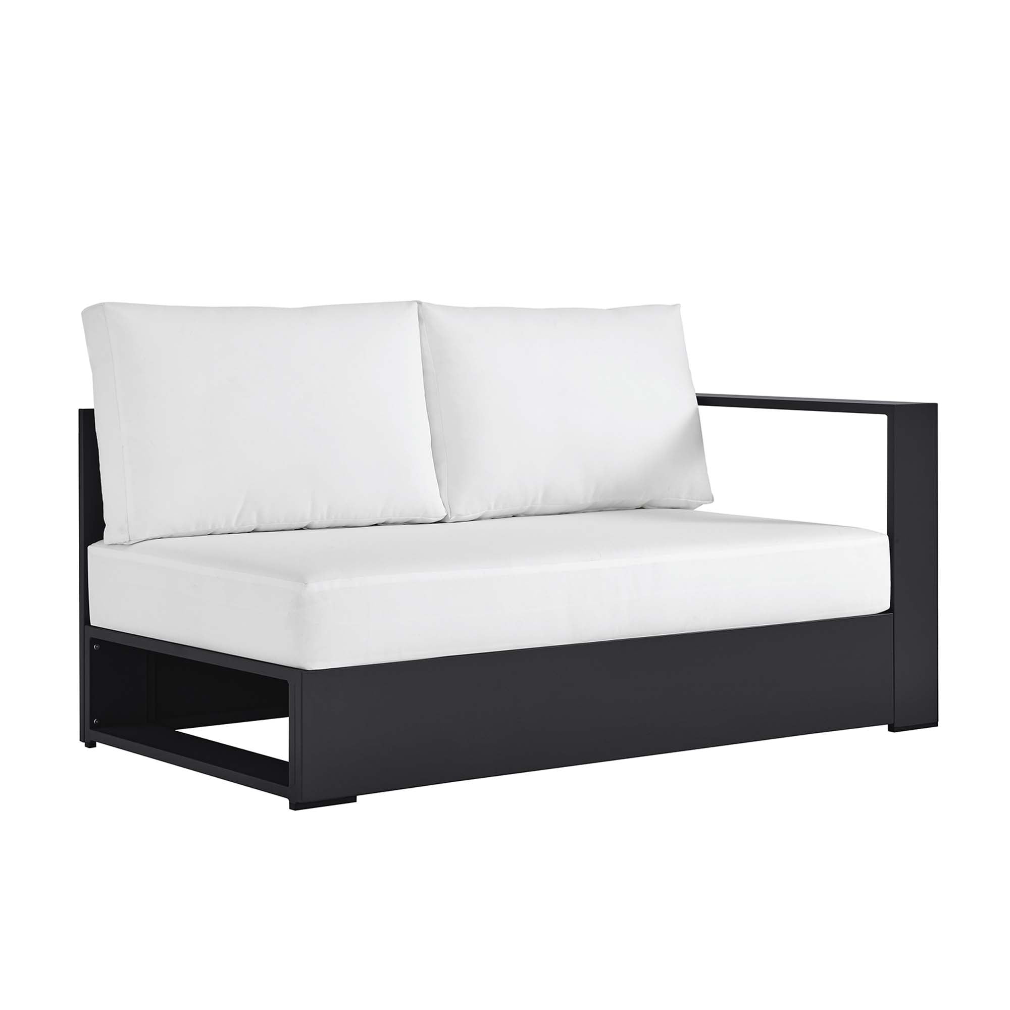 Modway Tahoe Outdoor Patio Powder-Coated Aluminum Modular Right-Facing Loveseat