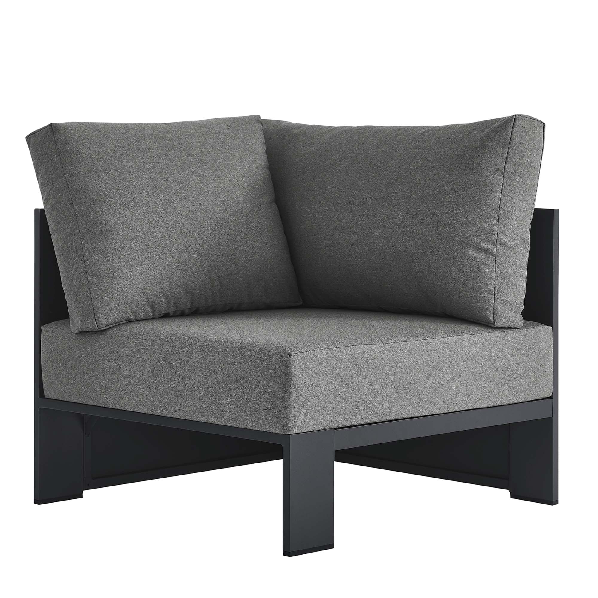 Modway Tahoe Outdoor Patio Powder-Coated Aluminum Modular Corner Chair
