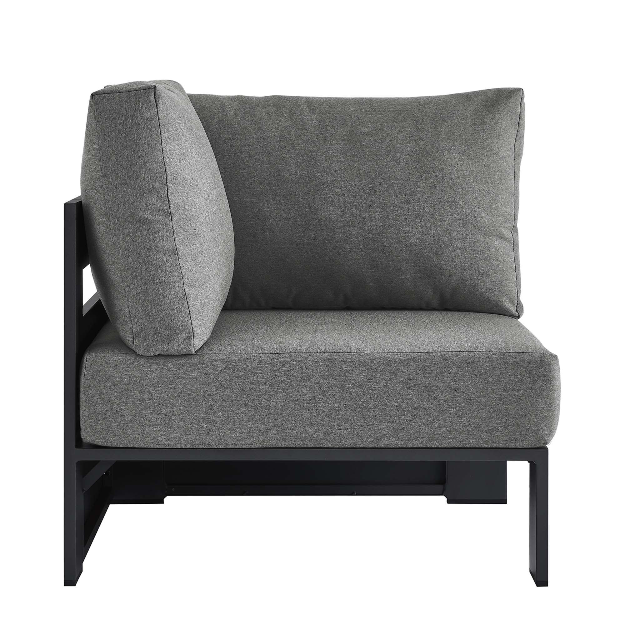 Modway Tahoe Outdoor Patio Powder-Coated Aluminum Modular Corner Chair