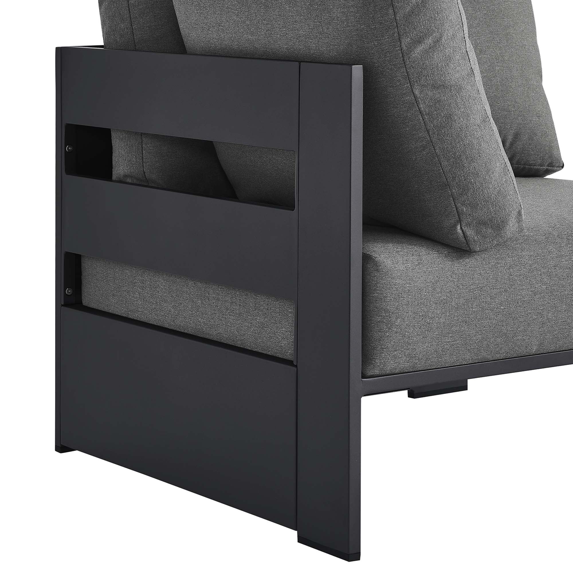 Modway Tahoe Outdoor Patio Powder-Coated Aluminum Modular Corner Chair