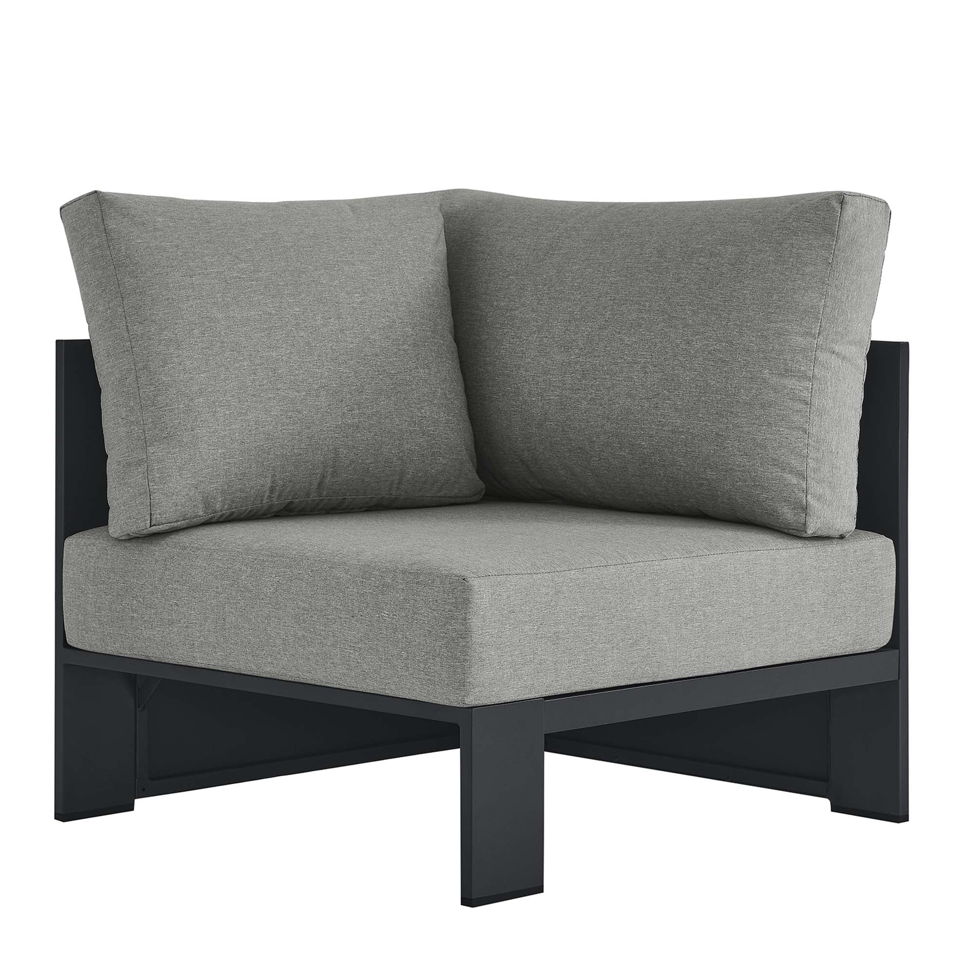 Modway Tahoe Outdoor Patio Powder-Coated Aluminum Modular Corner Chair