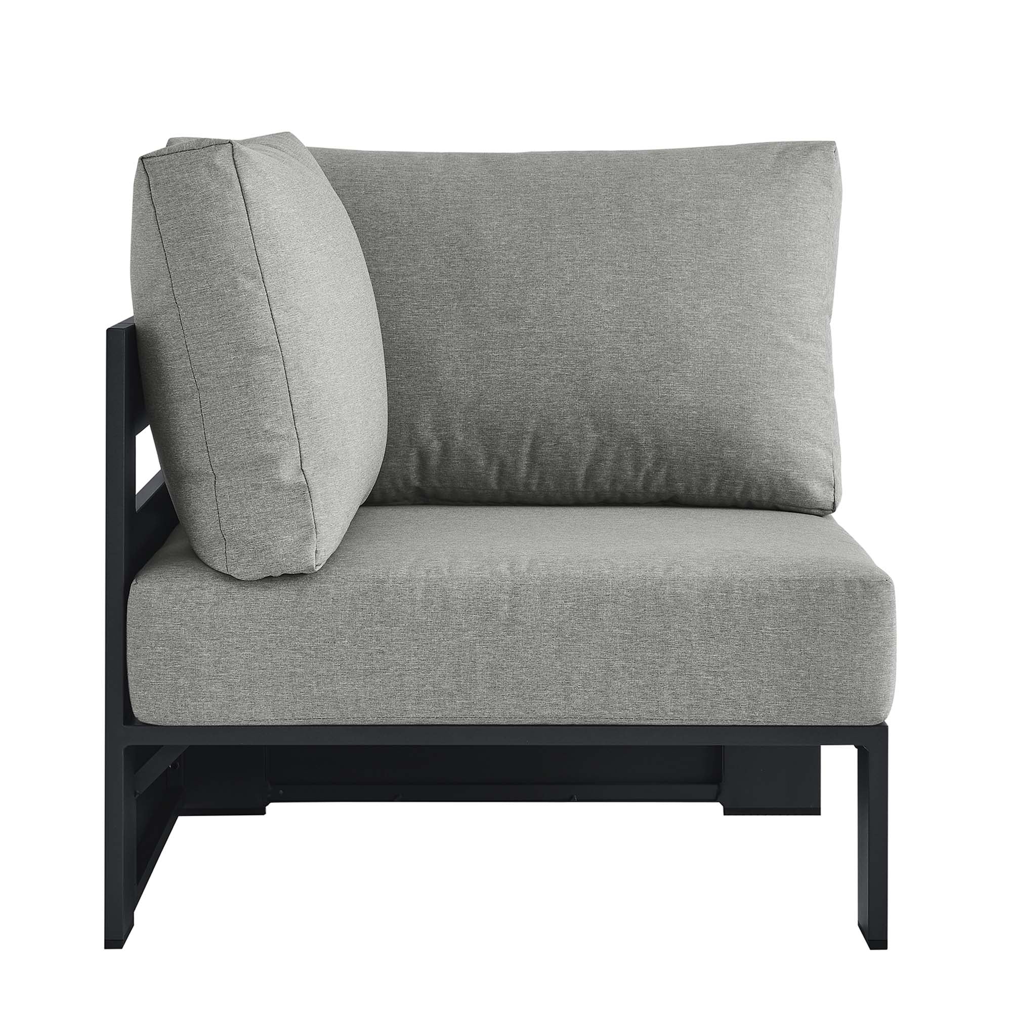 Modway Tahoe Outdoor Patio Powder-Coated Aluminum Modular Corner Chair