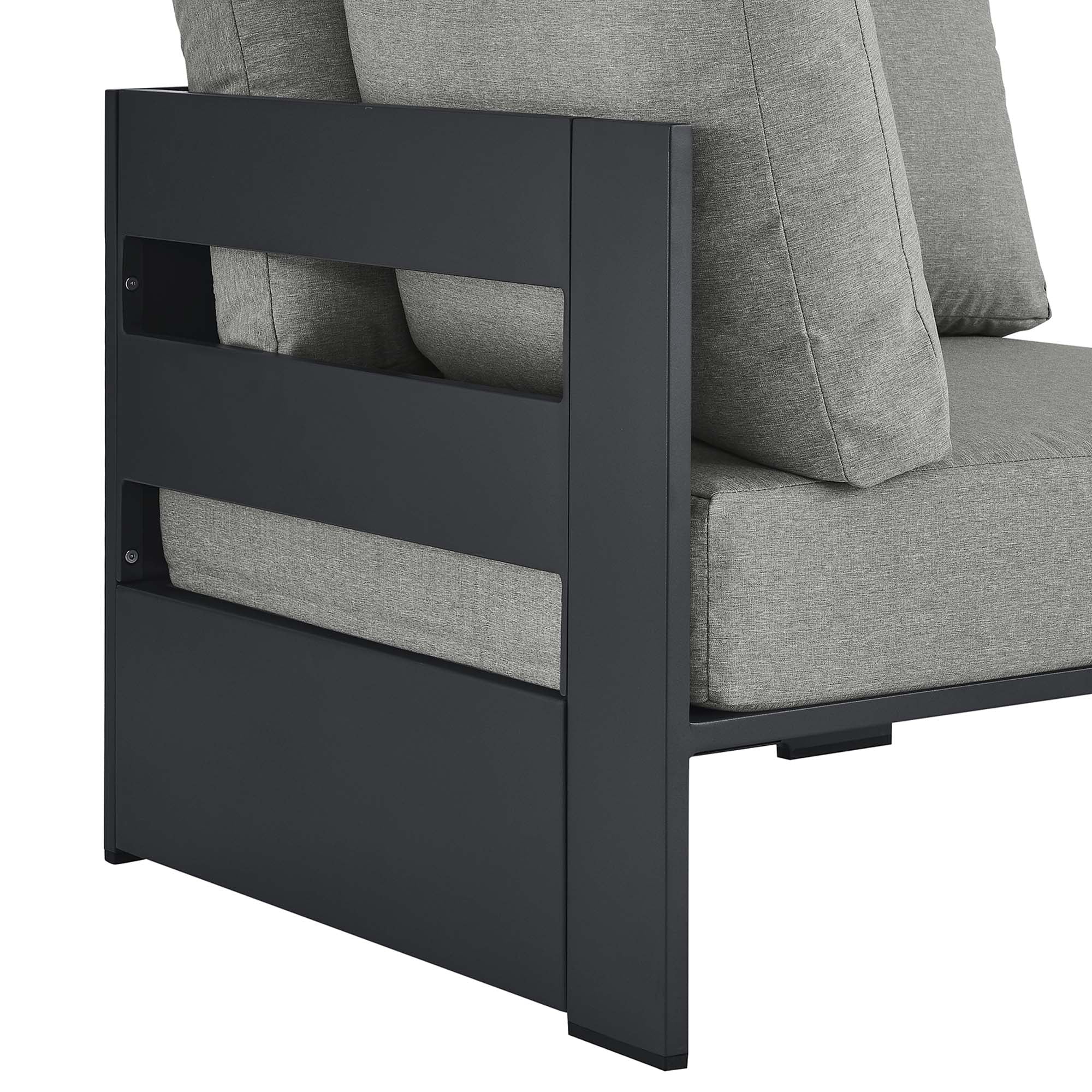 Modway Tahoe Outdoor Patio Powder-Coated Aluminum Modular Corner Chair