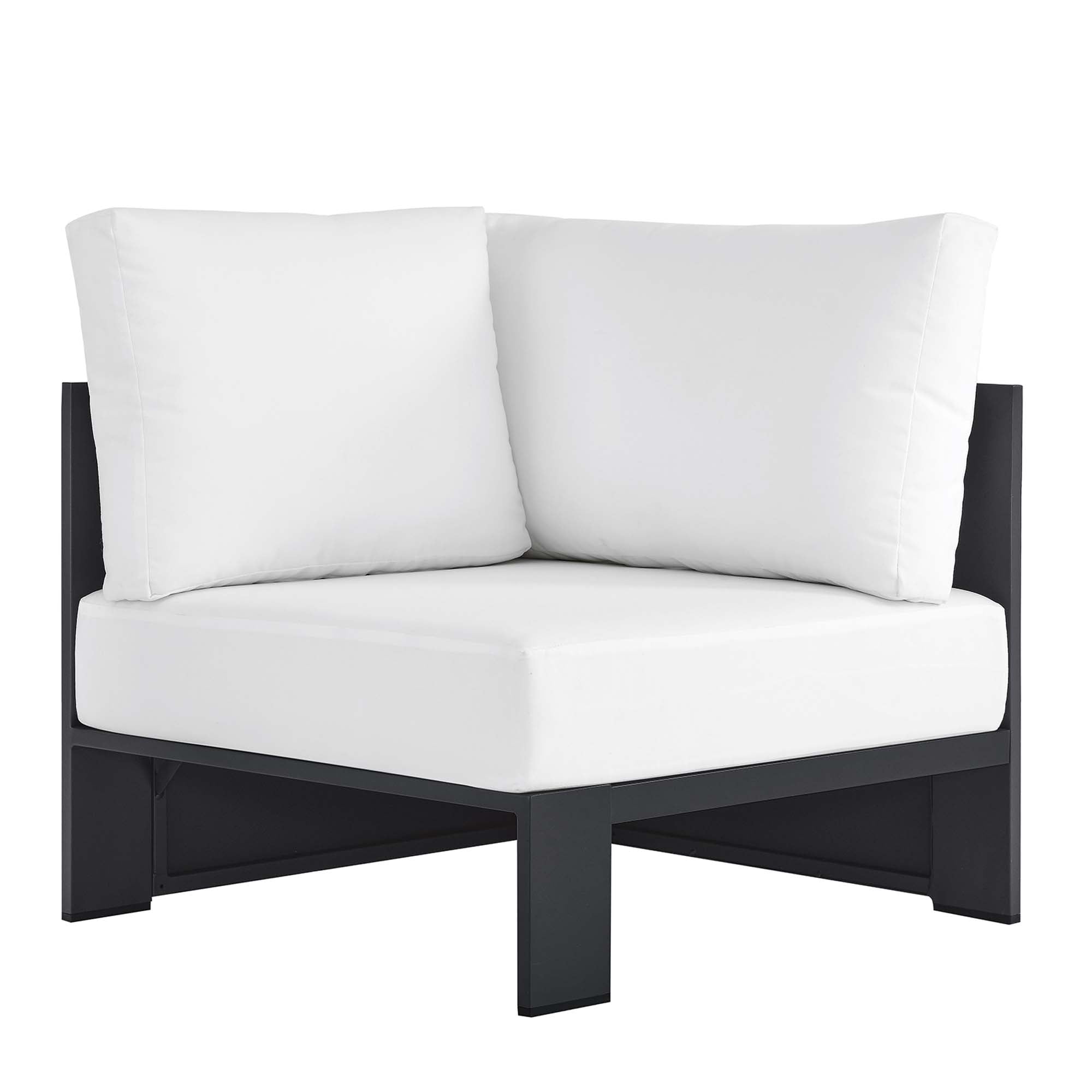 Modway Tahoe Outdoor Patio Powder-Coated Aluminum Modular Corner Chair