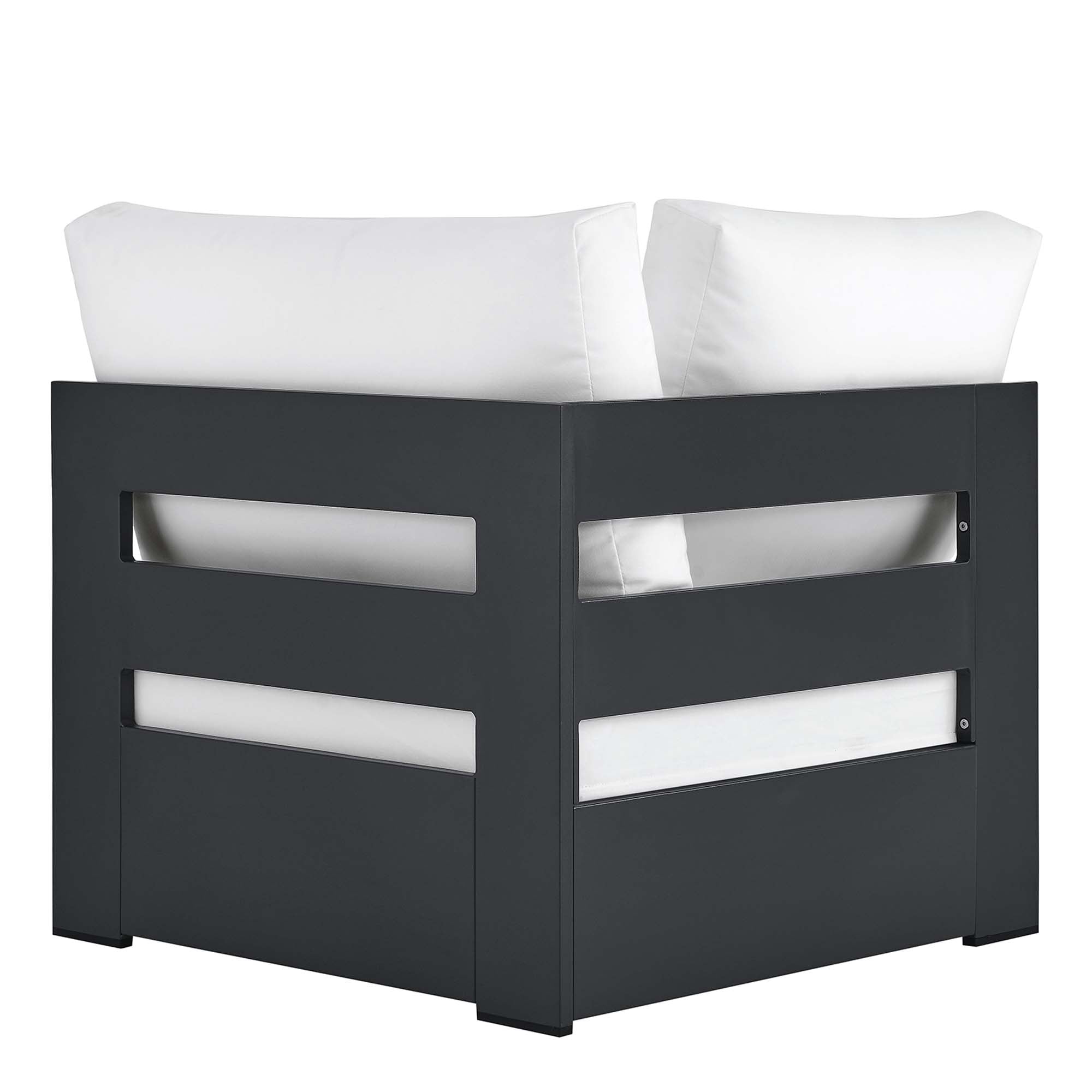 Modway Tahoe Outdoor Patio Powder-Coated Aluminum Modular Corner Chair