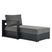 Modway Tahoe Outdoor Patio Powder-Coated Aluminum Modular Left-Facing Chaise Lounge