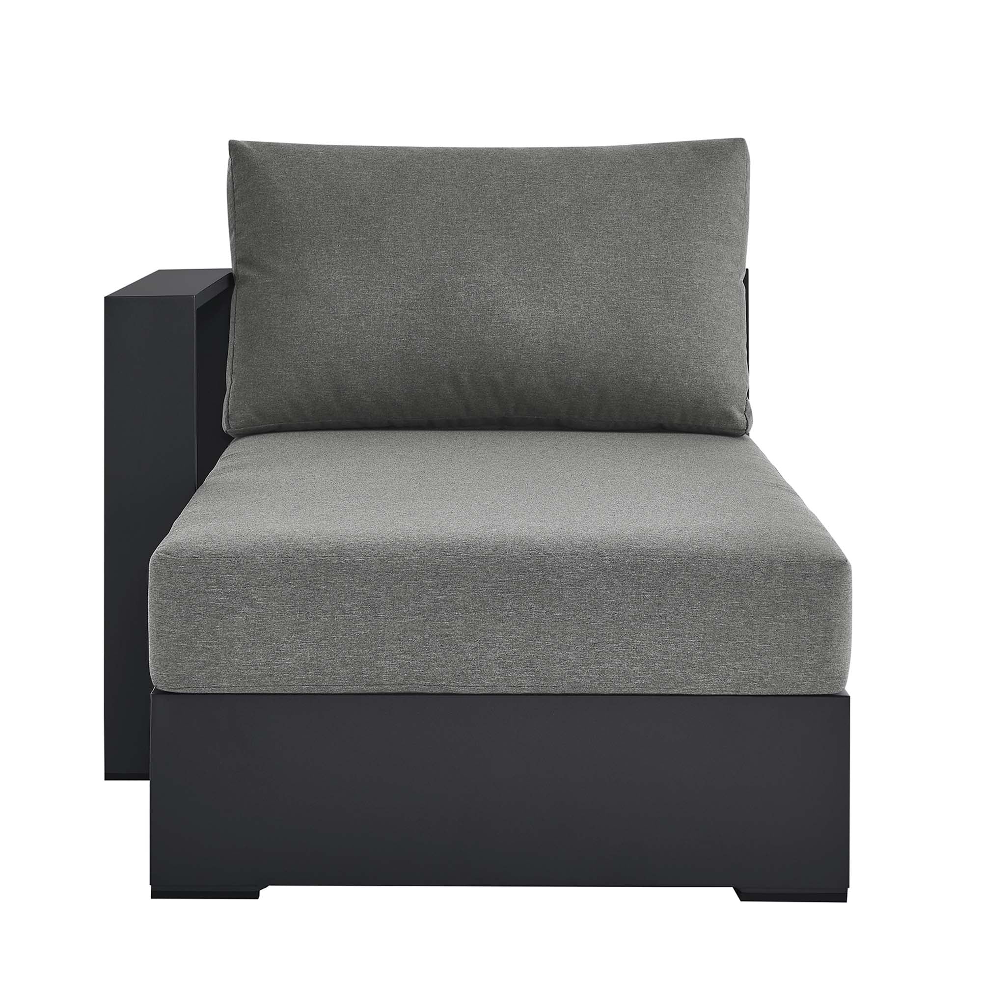 Modway Tahoe Outdoor Patio Powder-Coated Aluminum Modular Left-Facing Chaise Lounge