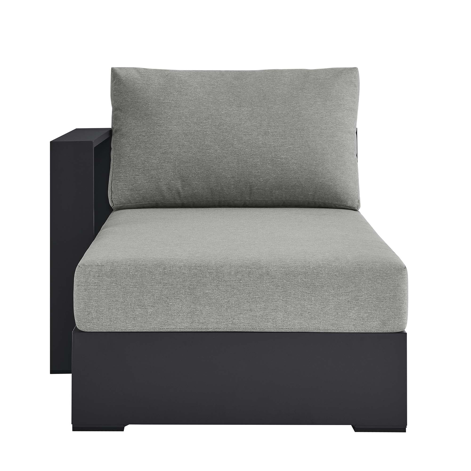 Modway Tahoe Outdoor Patio Powder-Coated Aluminum Modular Left-Facing Chaise Lounge