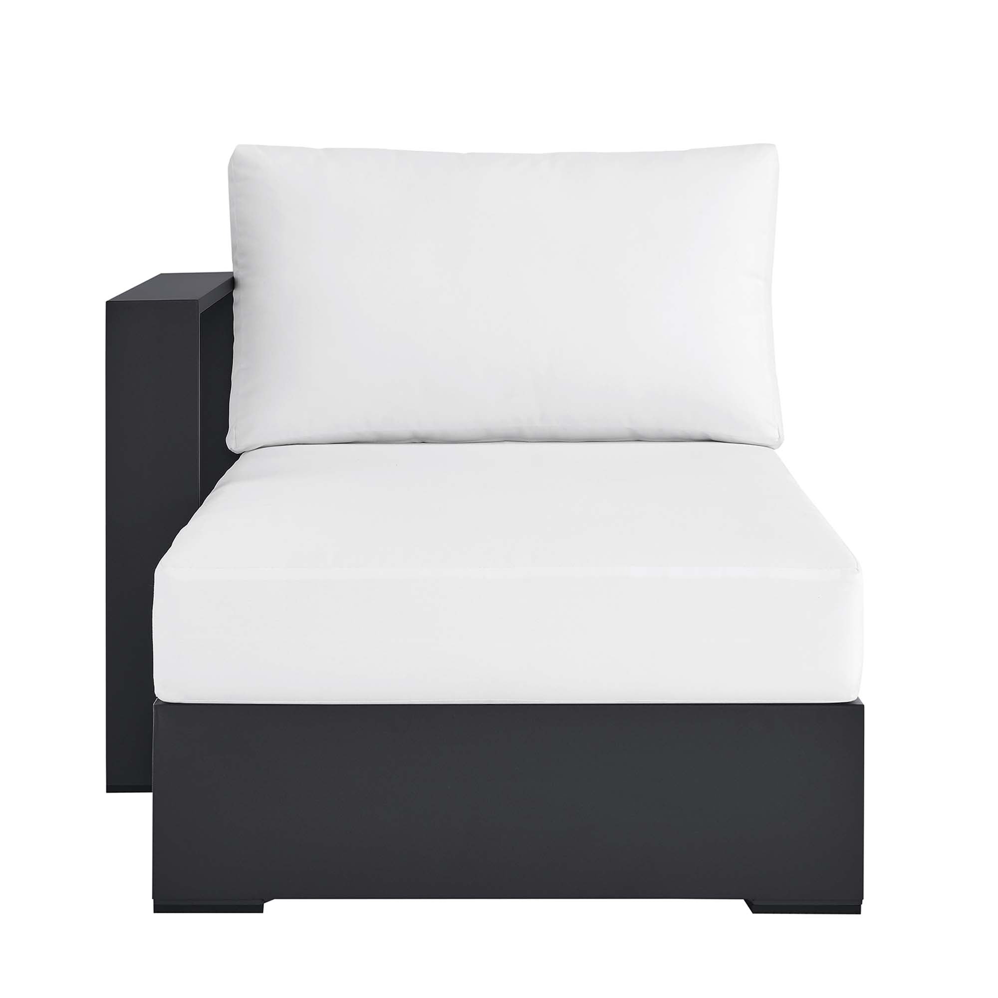 Modway Tahoe Outdoor Patio Powder-Coated Aluminum Modular Left-Facing Chaise Lounge