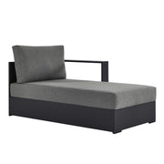 Modway Tahoe Outdoor Patio Powder-Coated Aluminum Modular Right-Facing Chaise Lounge