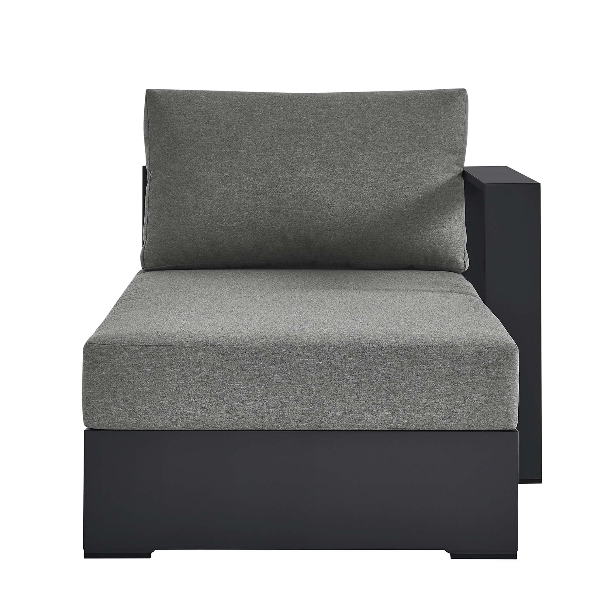 Modway Tahoe Outdoor Patio Powder-Coated Aluminum Modular Right-Facing Chaise Lounge