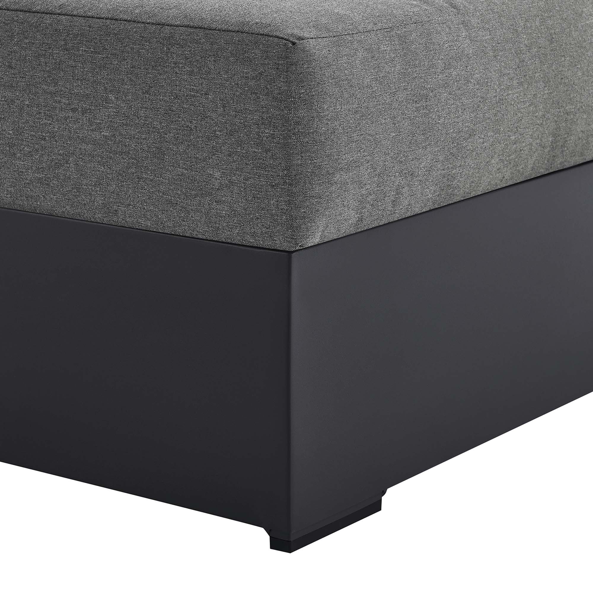 Modway Tahoe Outdoor Patio Powder-Coated Aluminum Modular Right-Facing Chaise Lounge