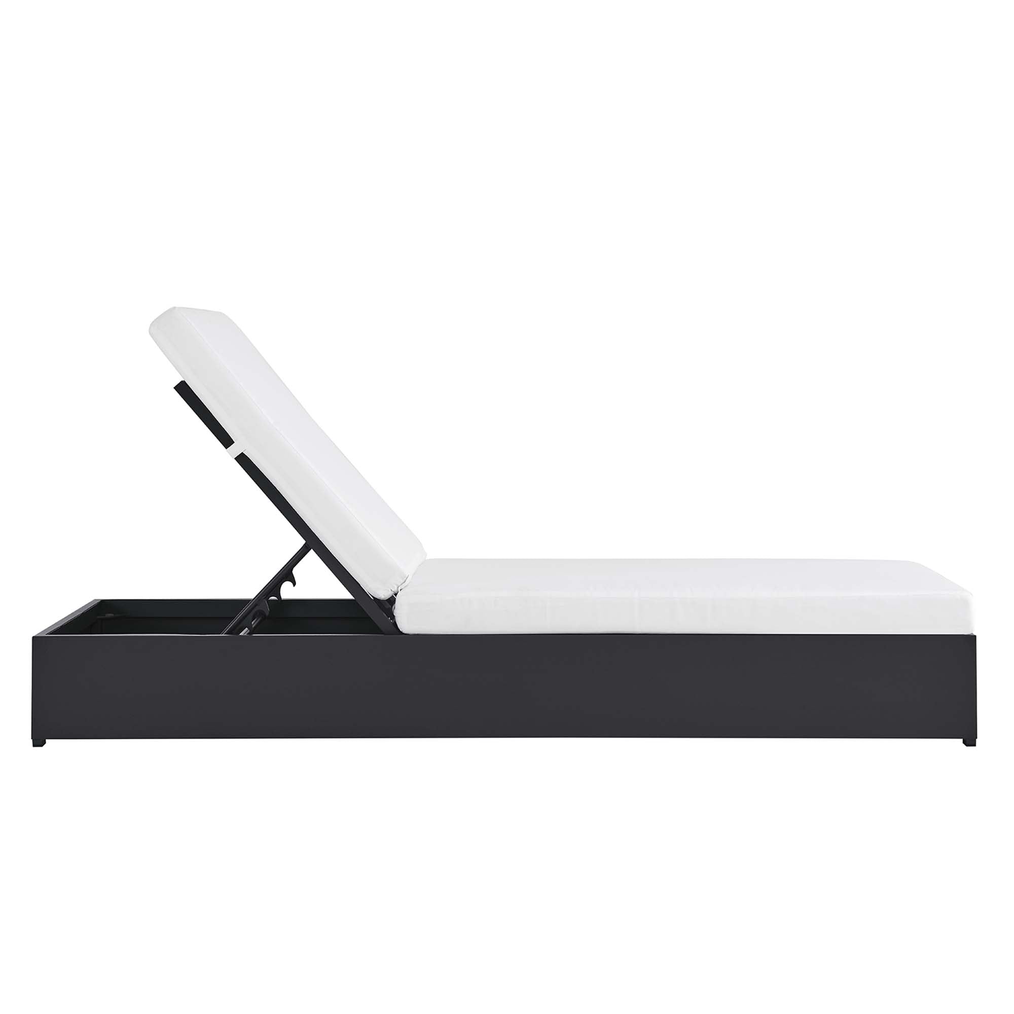 Modway Tahoe Outdoor Patio Powder-Coated Aluminum Chaise Lounge Chair