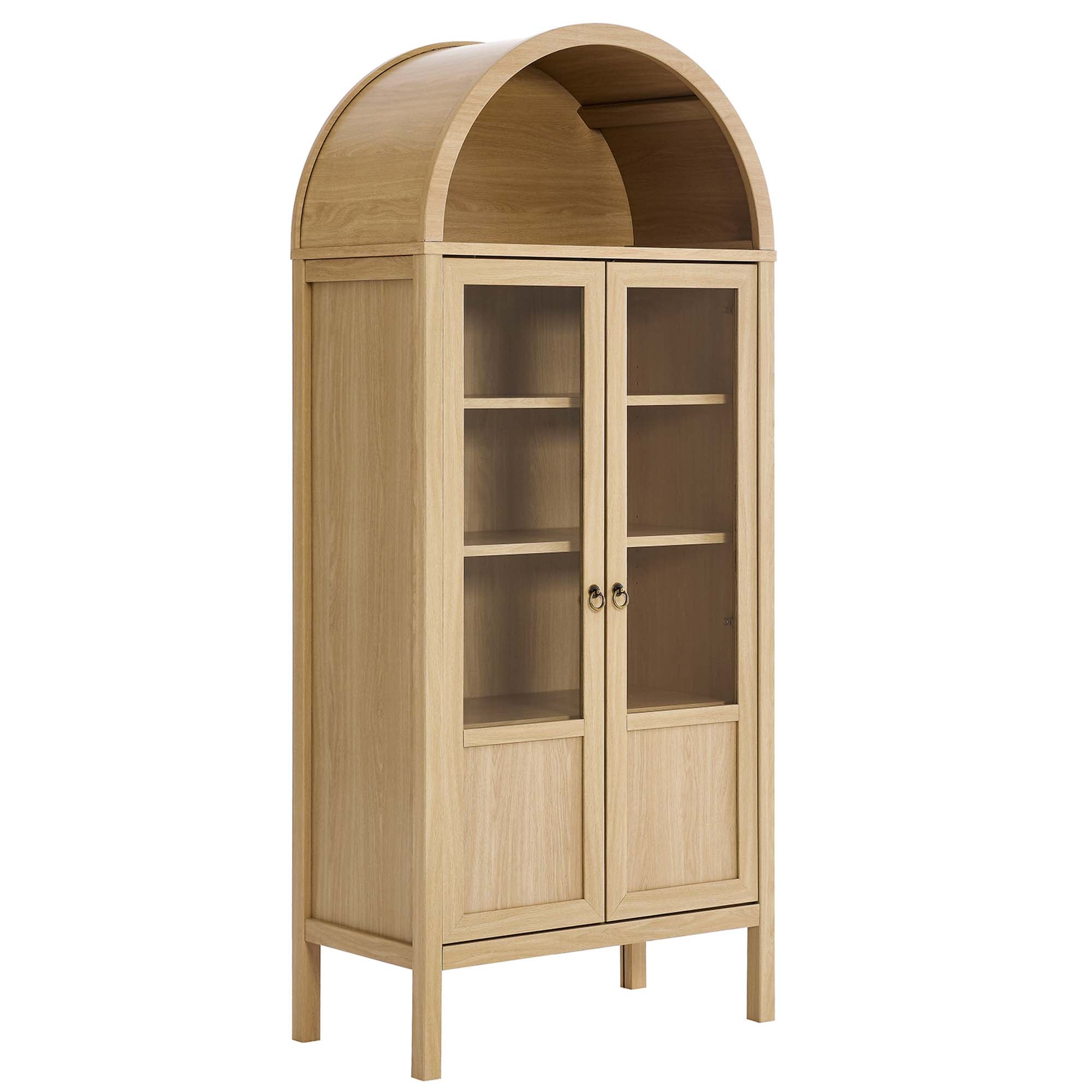 Modway Tessa Tall Arched Storage Display Cabinet
