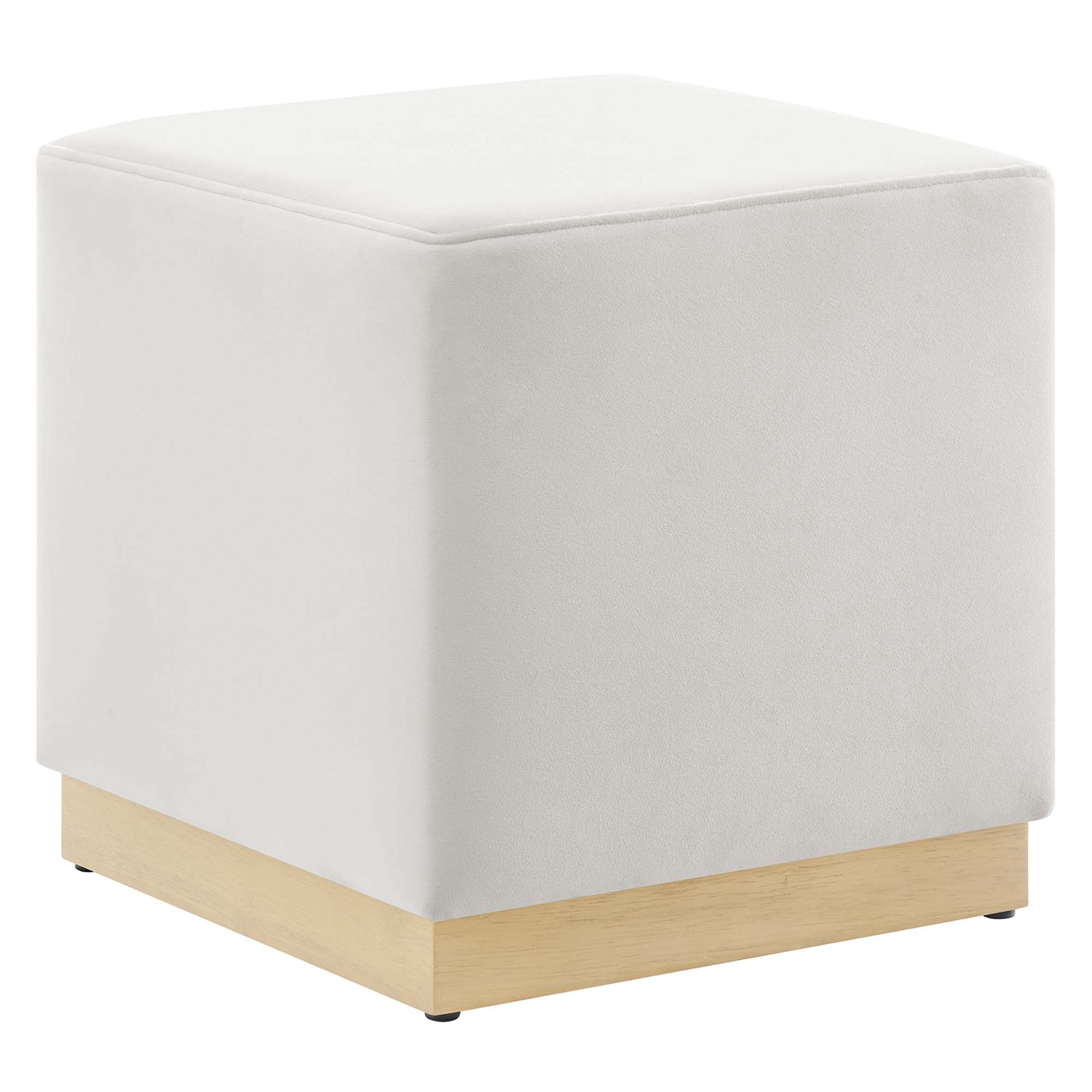 Modway Tilden 17" Square Performance Velvet Upholstered Ottoman