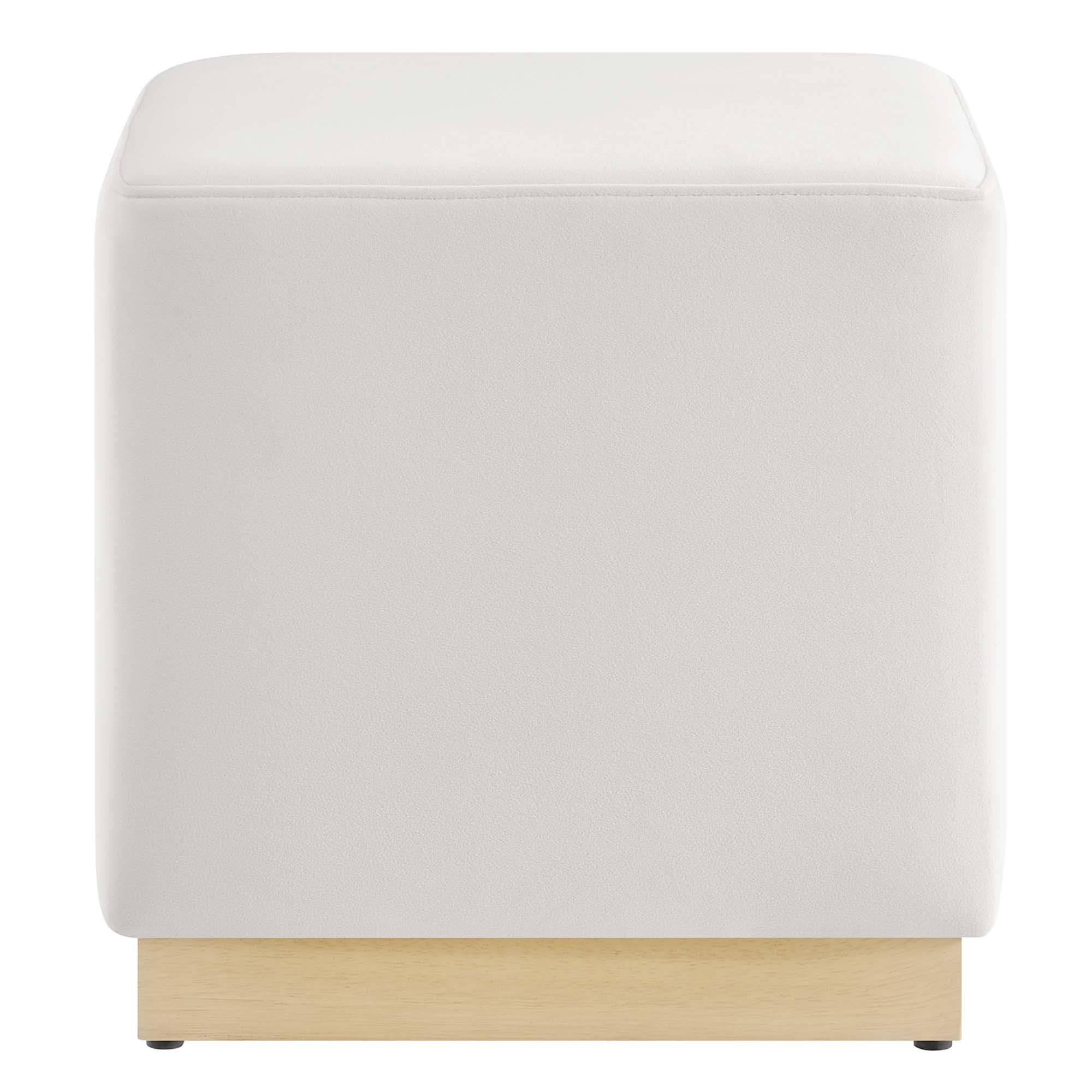 Modway Tilden 17" Square Performance Velvet Upholstered Ottoman