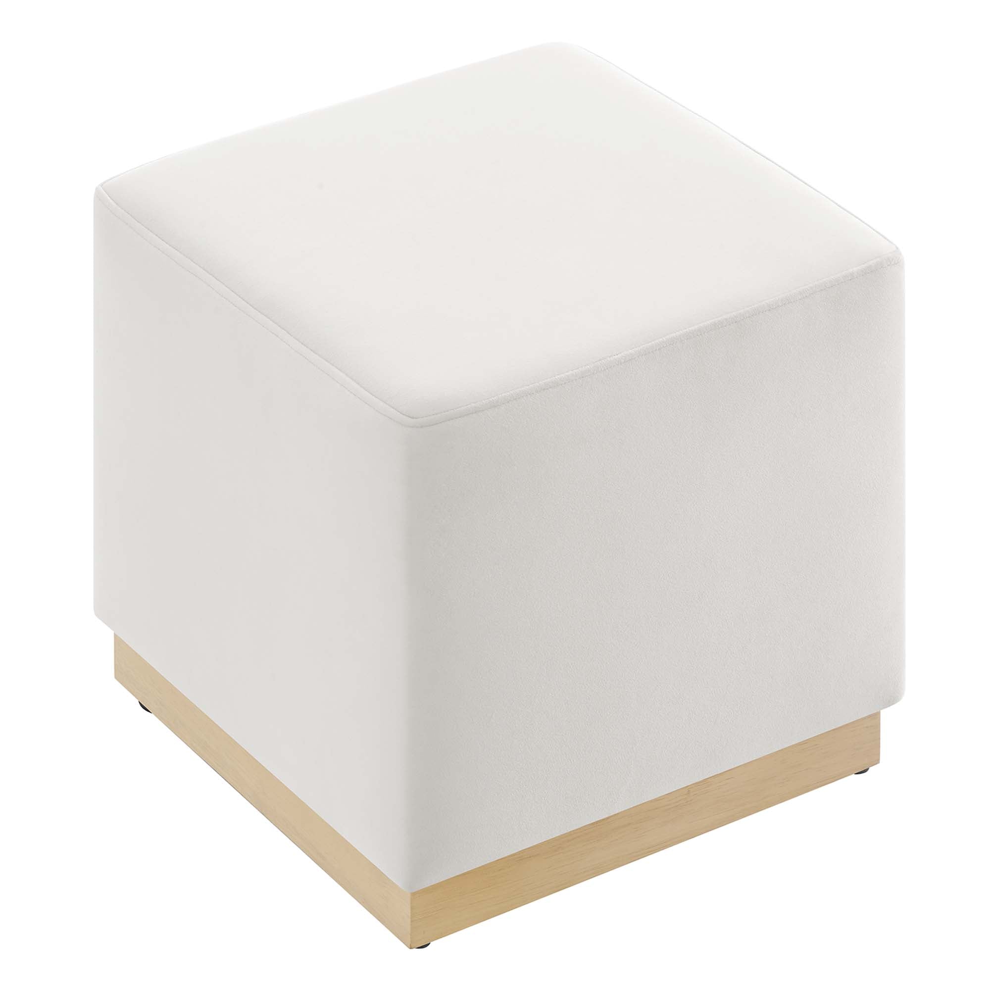 Modway Tilden 17" Square Performance Velvet Upholstered Ottoman