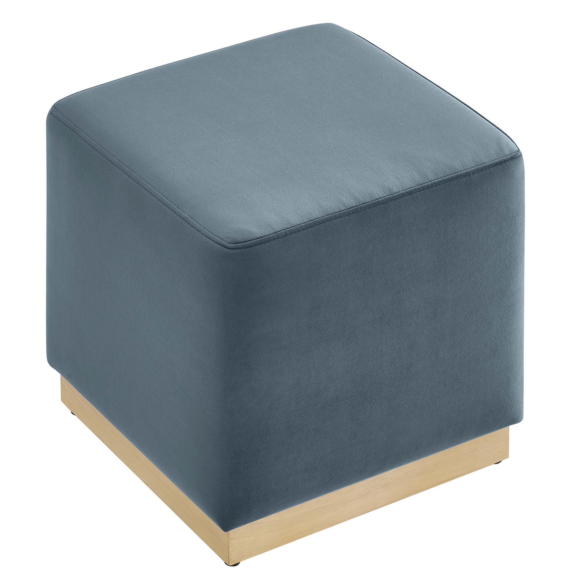Modway Tilden 17" Square Performance Velvet Upholstered Ottoman