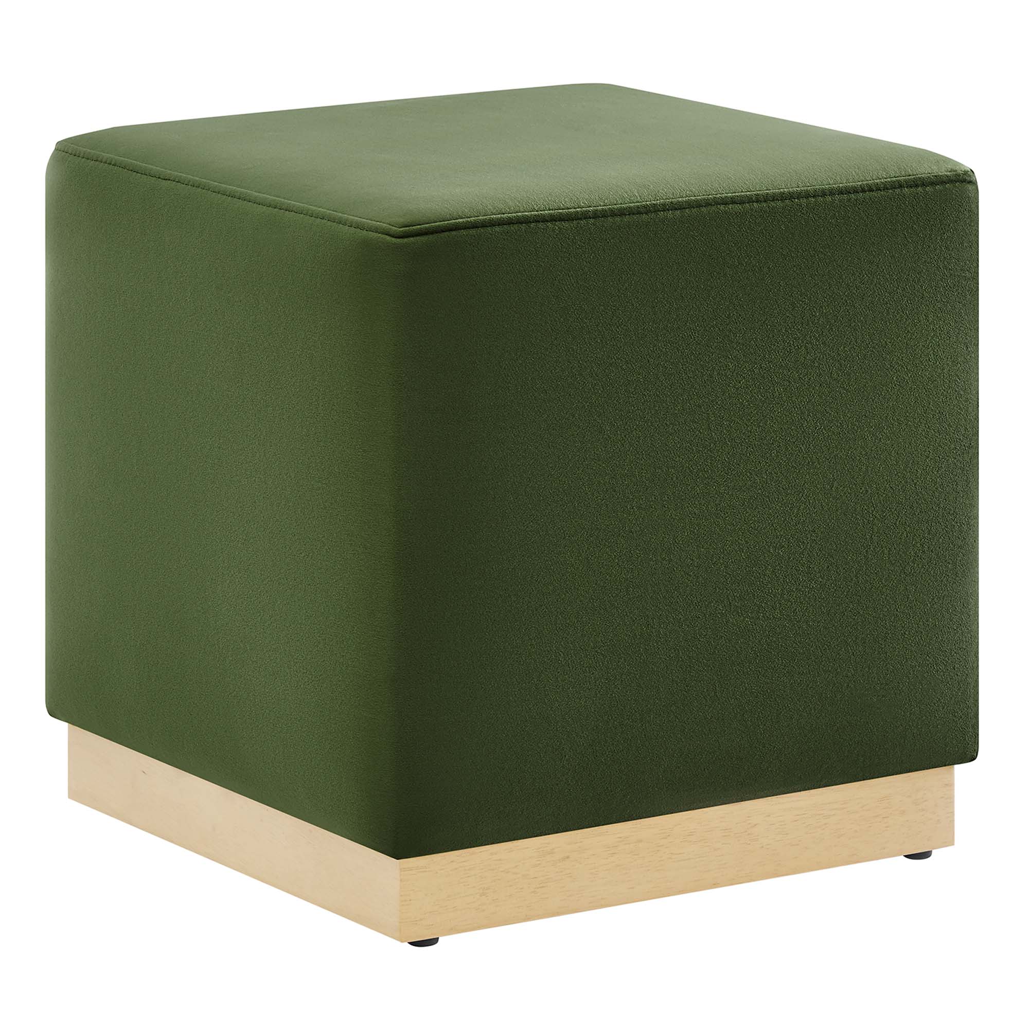Modway Tilden 17" Square Performance Velvet Upholstered Ottoman