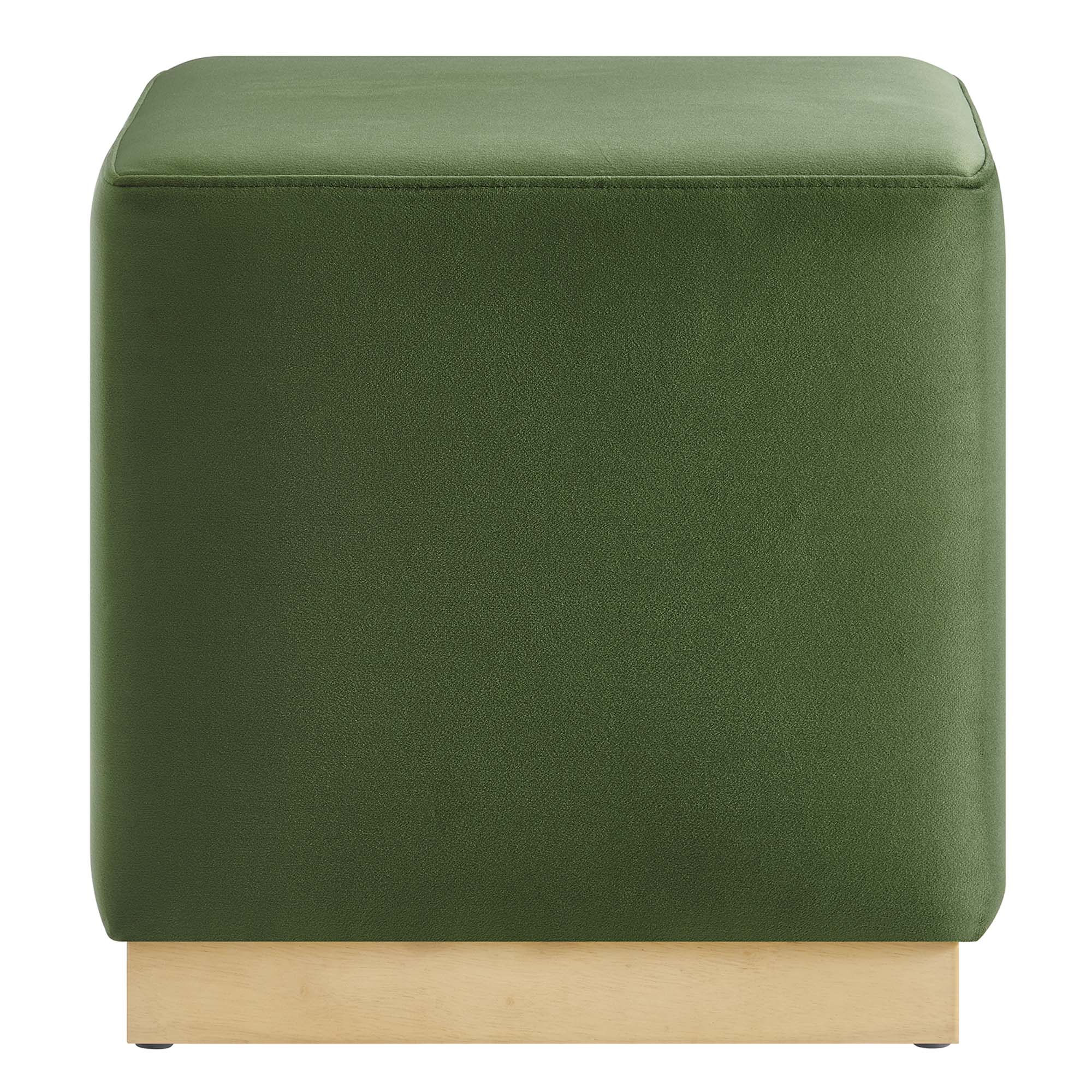 Modway Tilden 17" Square Performance Velvet Upholstered Ottoman