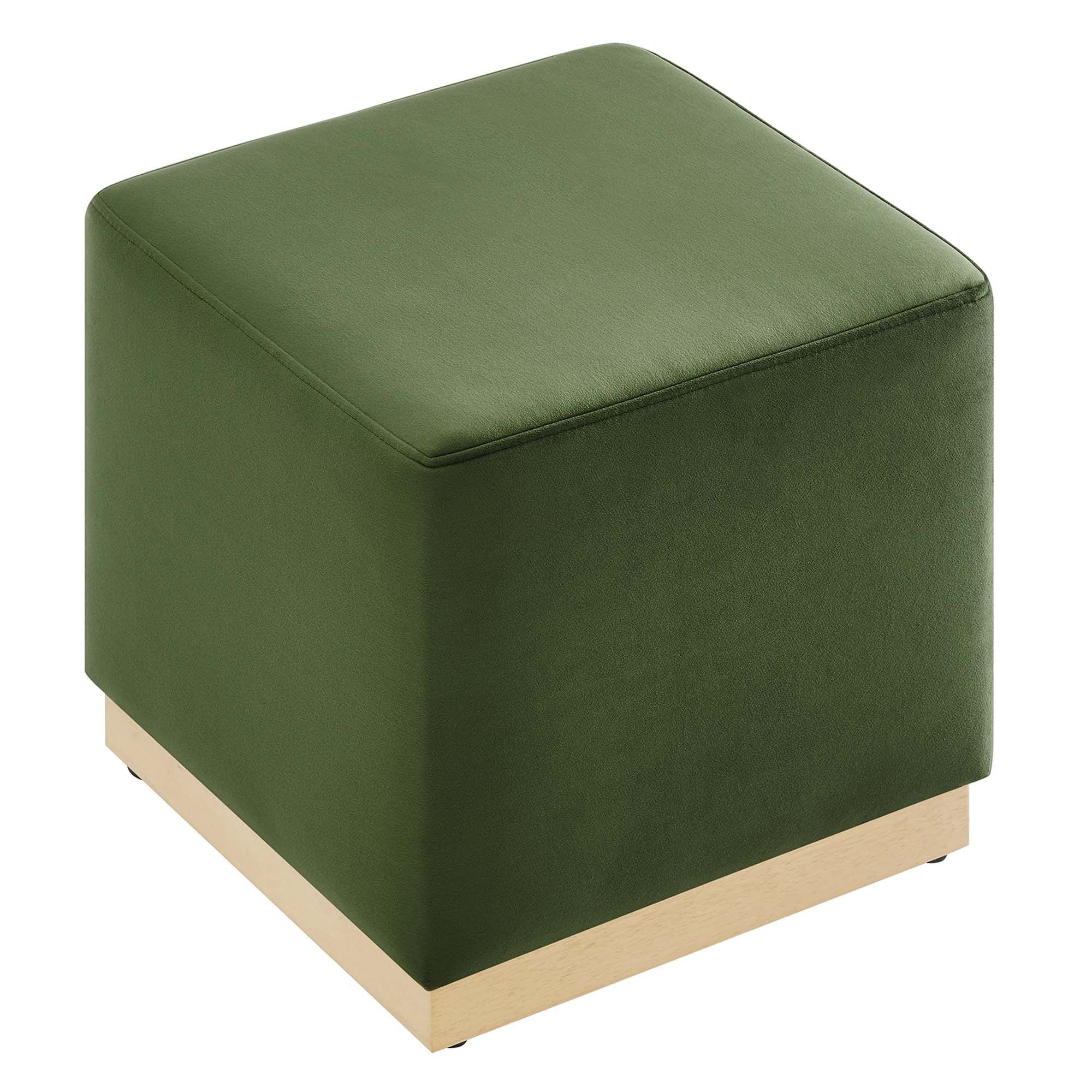 Modway Tilden 17" Square Performance Velvet Upholstered Ottoman