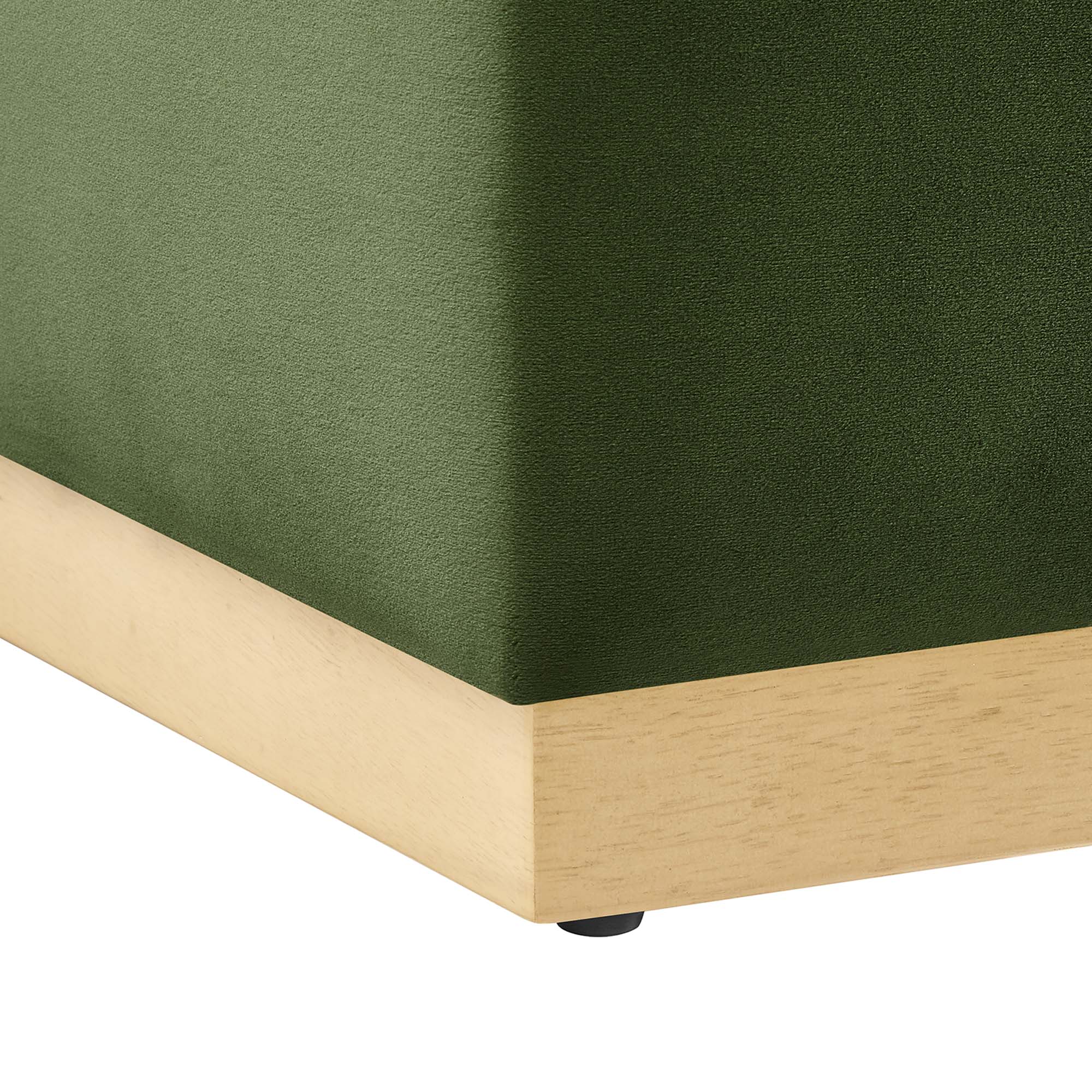 Modway Tilden 17" Square Performance Velvet Upholstered Ottoman