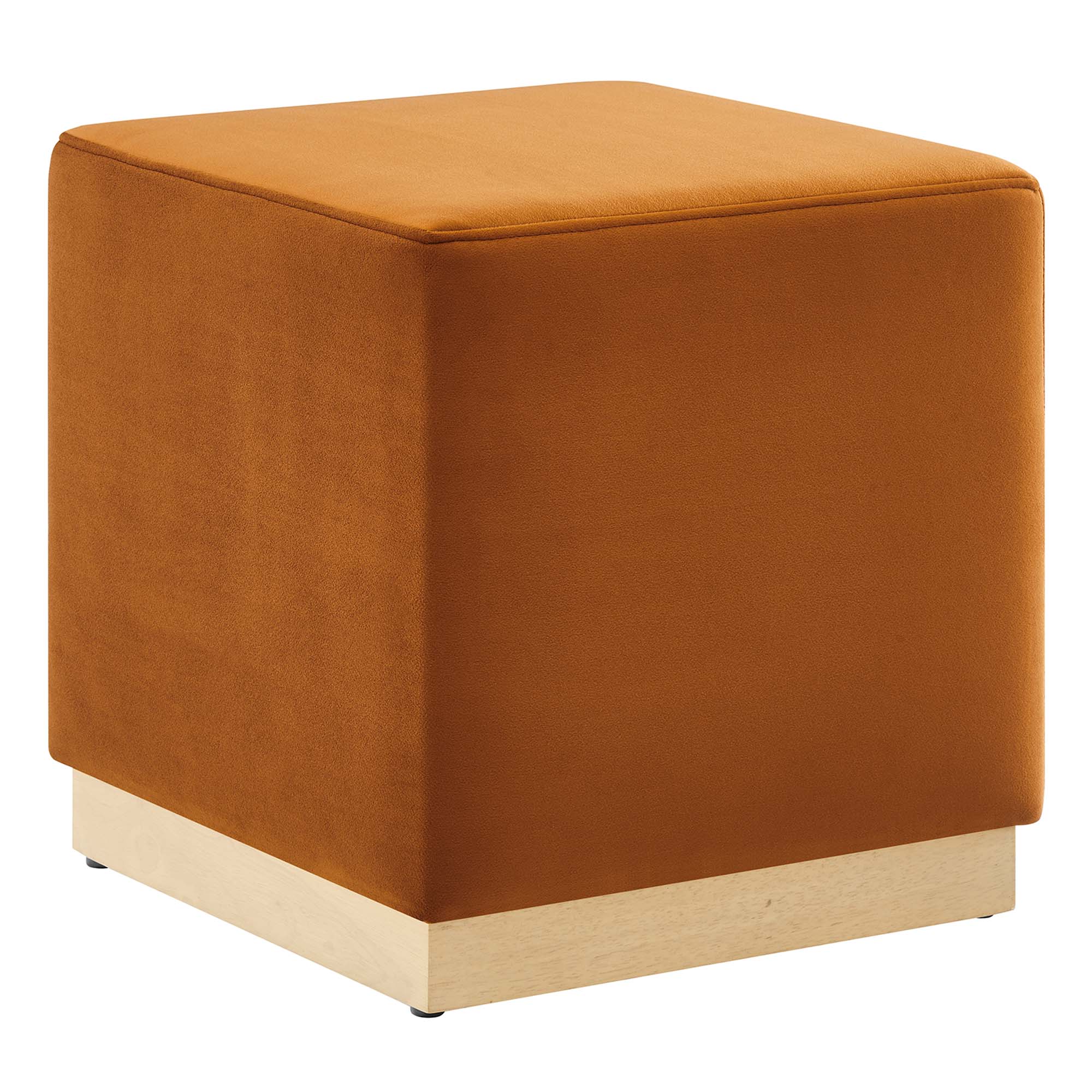 Modway Tilden 17" Square Performance Velvet Upholstered Ottoman