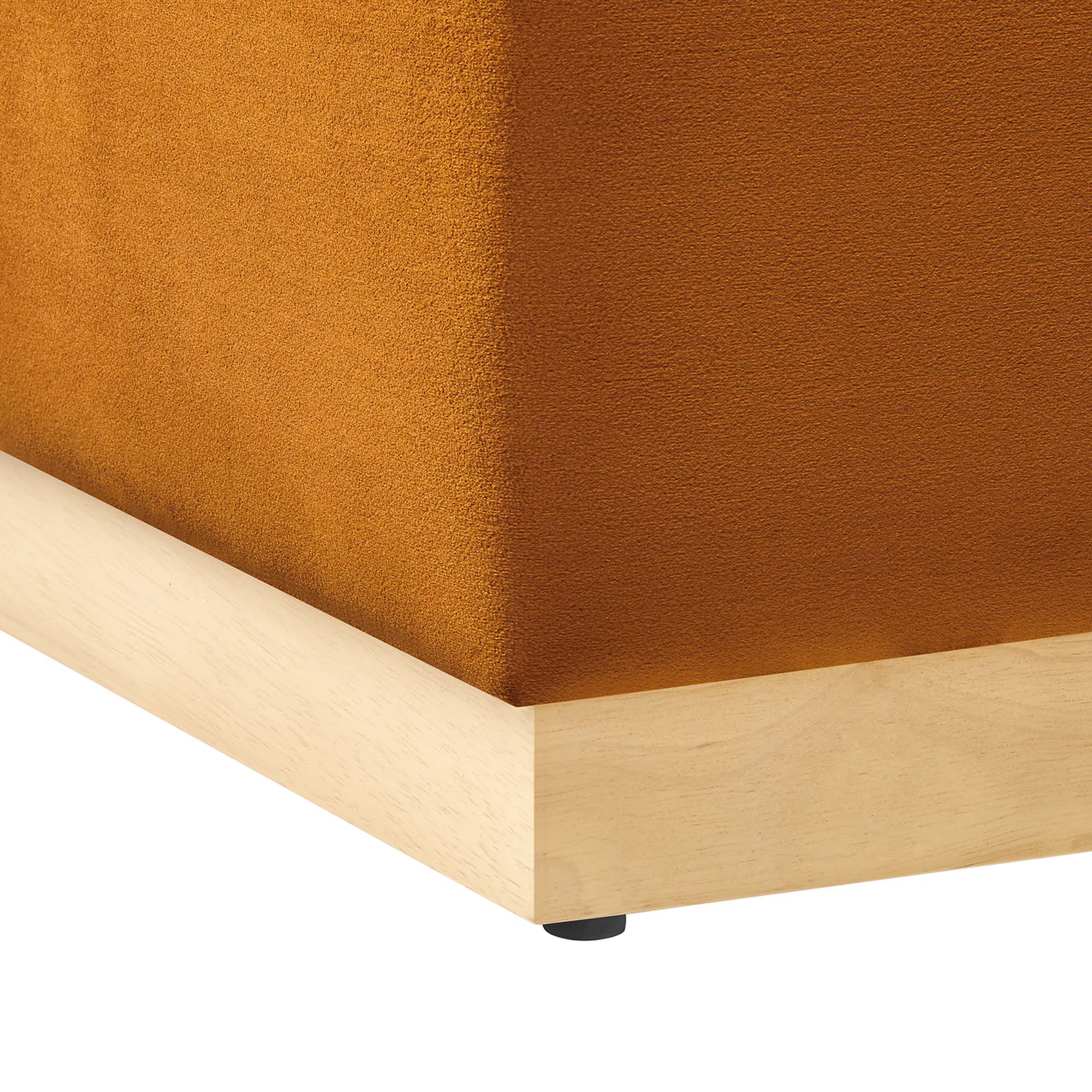 Modway Tilden 17" Square Performance Velvet Upholstered Ottoman