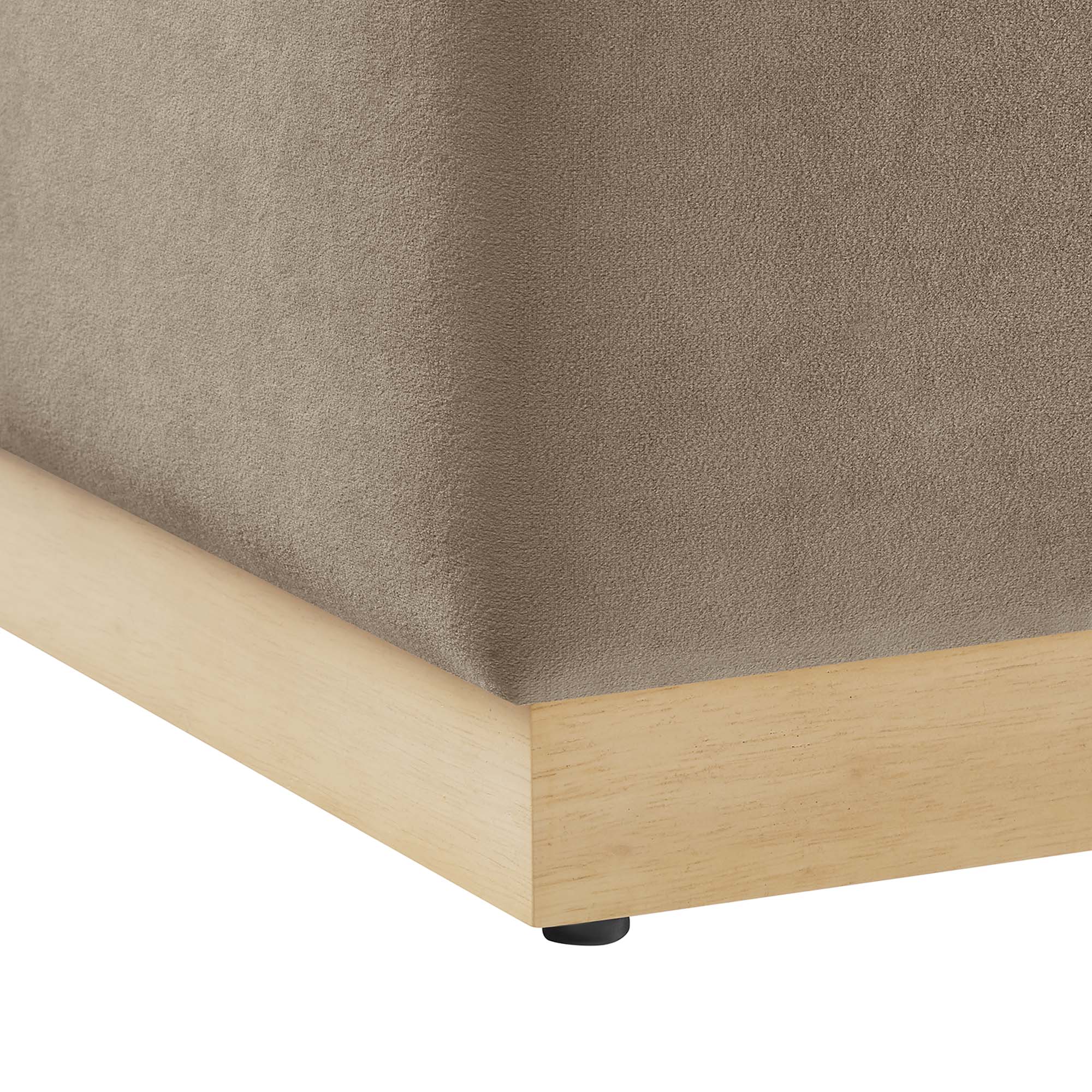 Modway Tilden 17" Square Performance Velvet Upholstered Ottoman