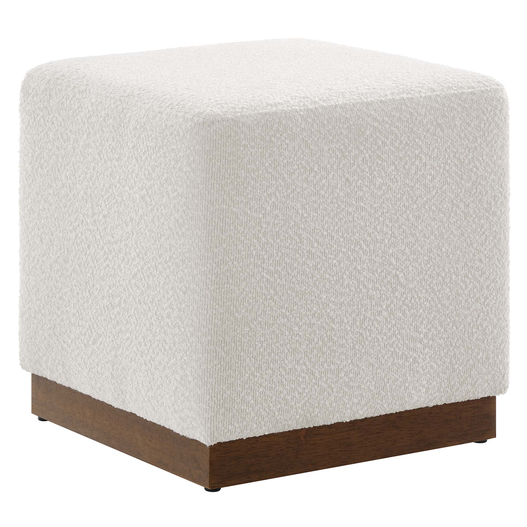 Modway Tilden 17" Square Boucle Upholstered Ottoman