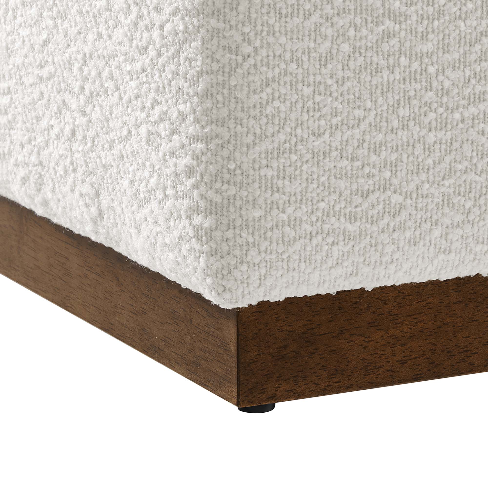Modway Tilden 17" Square Boucle Upholstered Ottoman