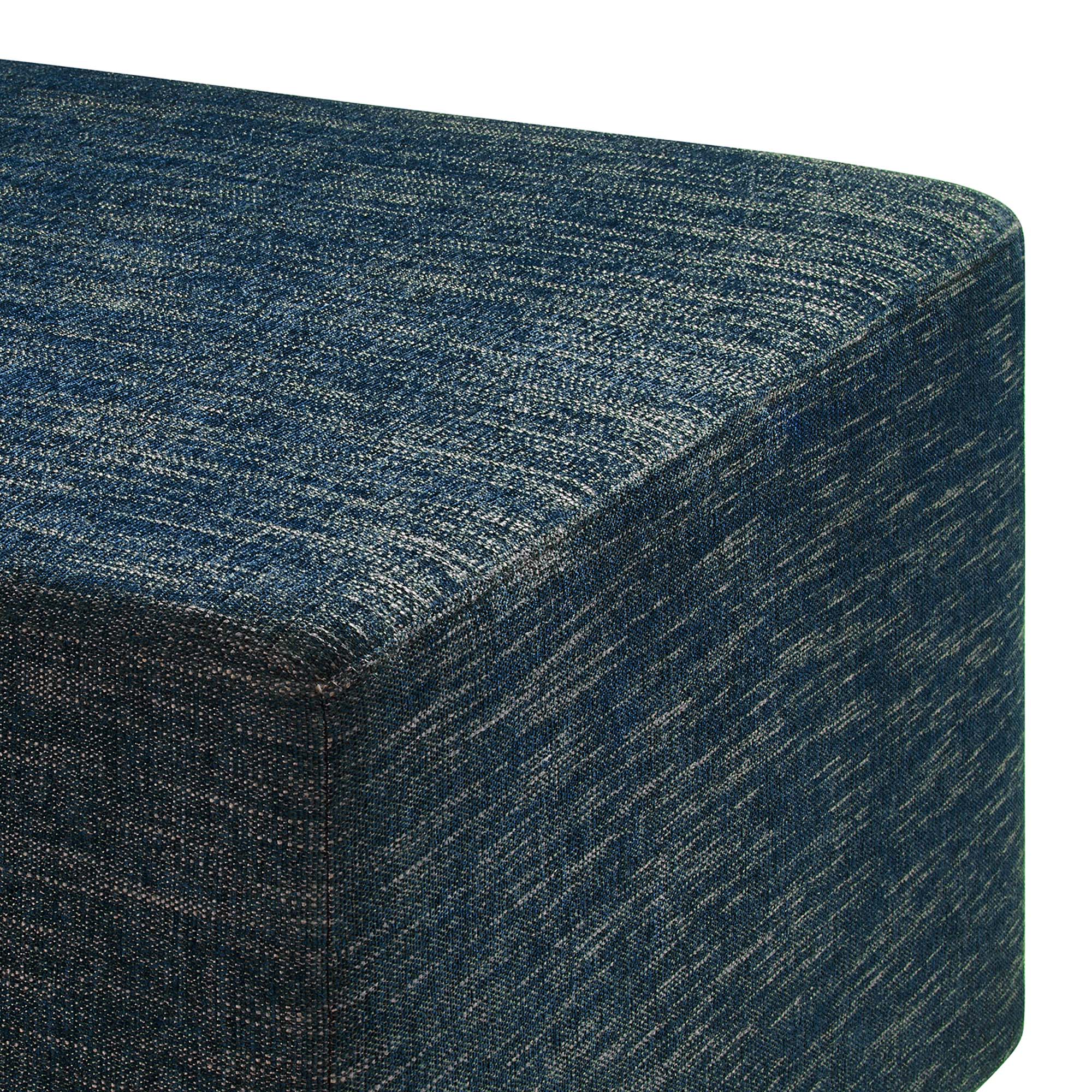 Modway Callum Large 28" Square Woven Heathered Fabric Upholstered Ottoman