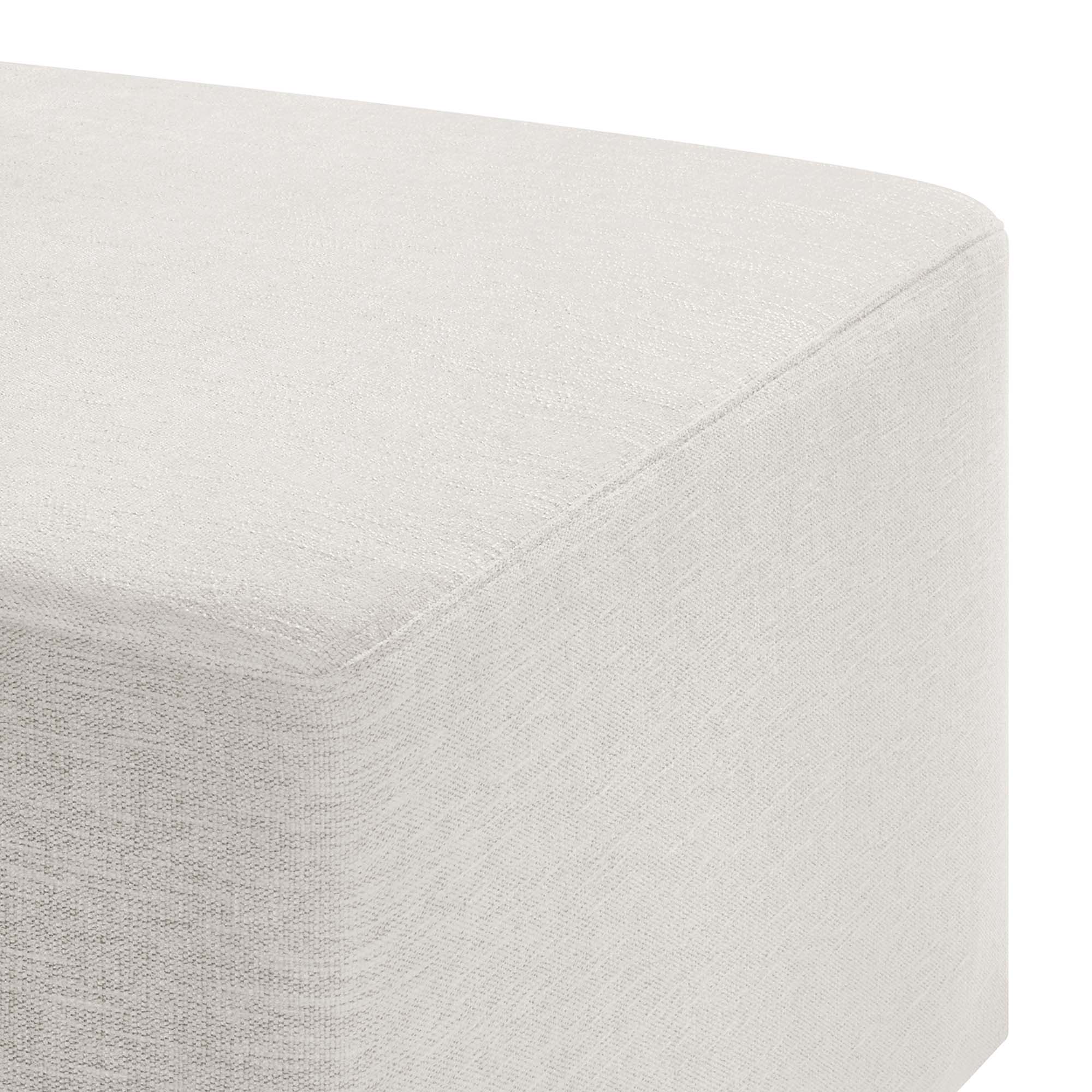 Modway Callum Large 28" Square Woven Heathered Fabric Upholstered Ottoman