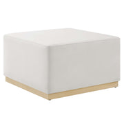 Modway Tilden Large 28" Square Performance Velvet Upholstered Ottoman